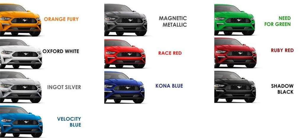 Ford Mustang Mach-E Watch the Live Stream Here: 2021 Mustang Mach-E Reveal 2019_Mustang_Colors