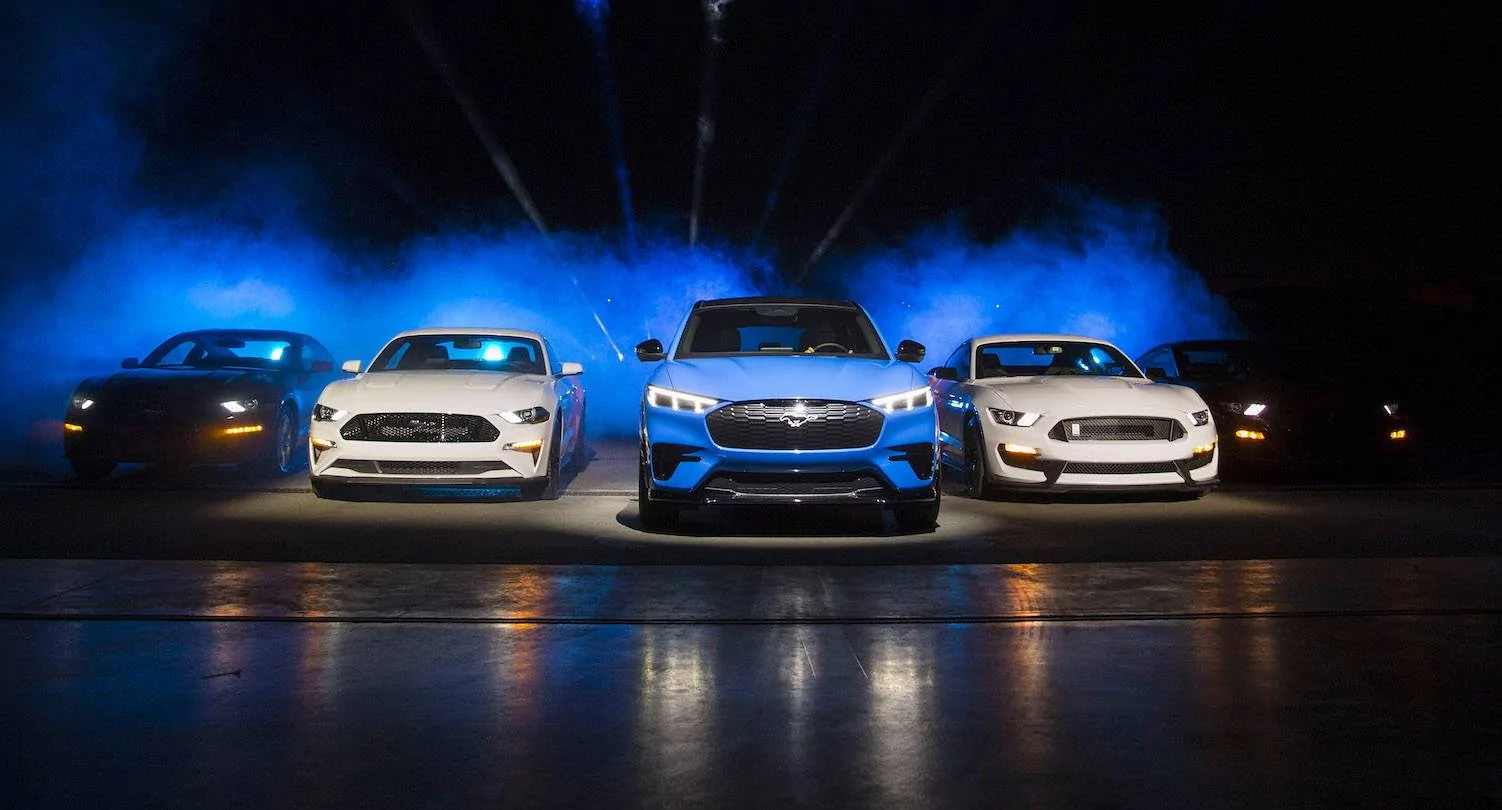 Ford Mustang Mach-E GRABBER BLUE Mach-E Photos Reveal-Grabber-Blue-Mach-E-1