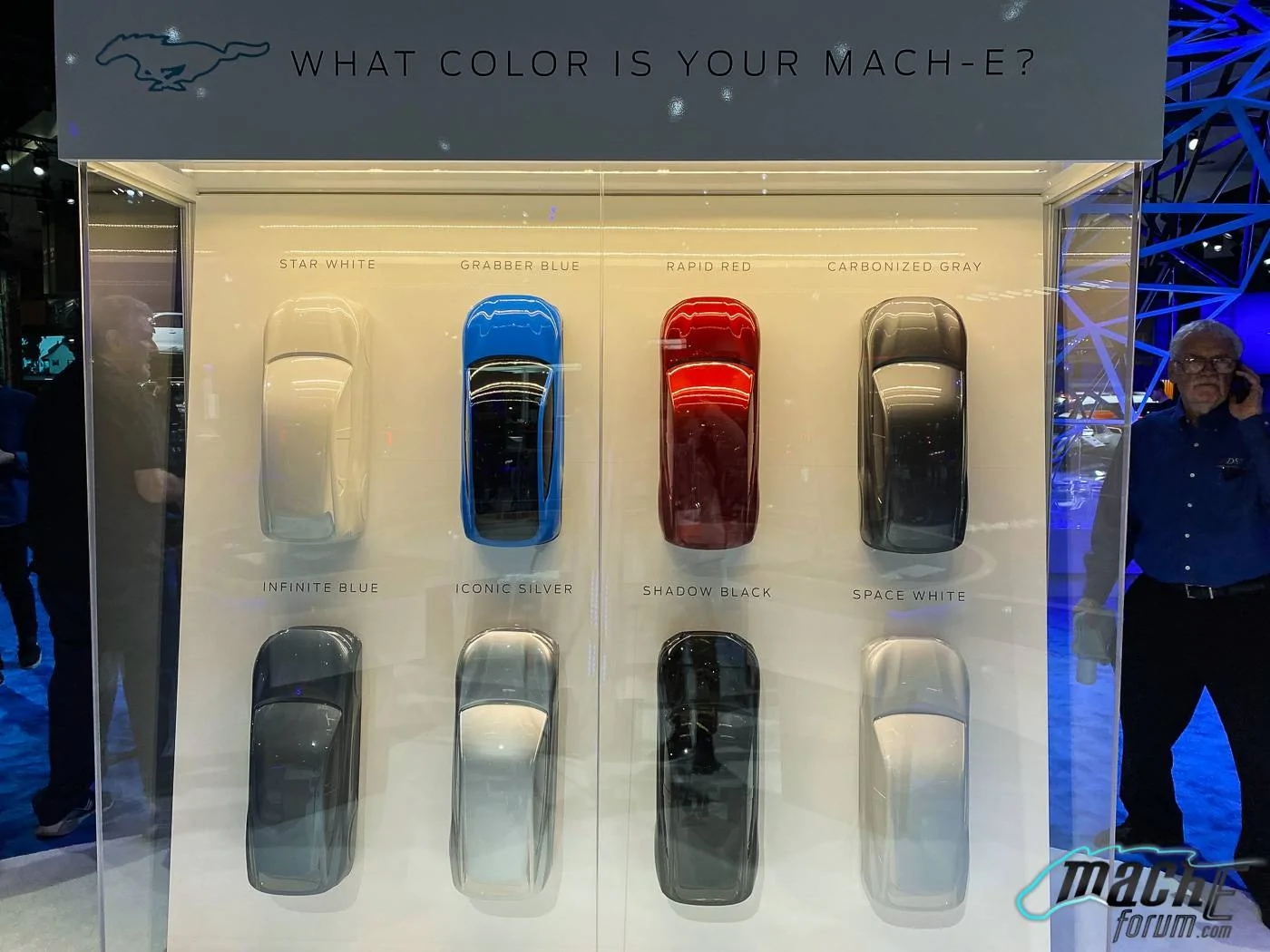 Ford Mustang Mach-E Mach-E Physical Colors Samples / Swatches 2021 Mach E Colors Options Samples Swatches