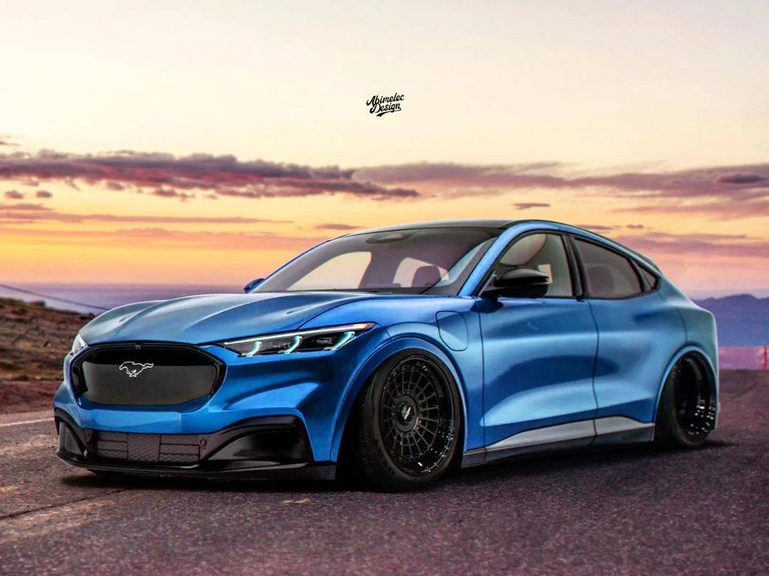 Ford Mustang Mach-E Modified Mach-E pics/renders modified-stanced-ford-mustang-mach-