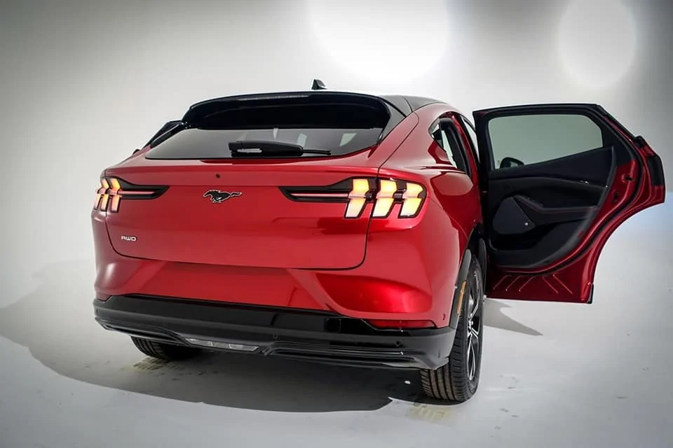 Ford Mustang Mach-E RAPID RED METALLIC Mach-E Photos Mach-E Rapid Red Metallic 2
