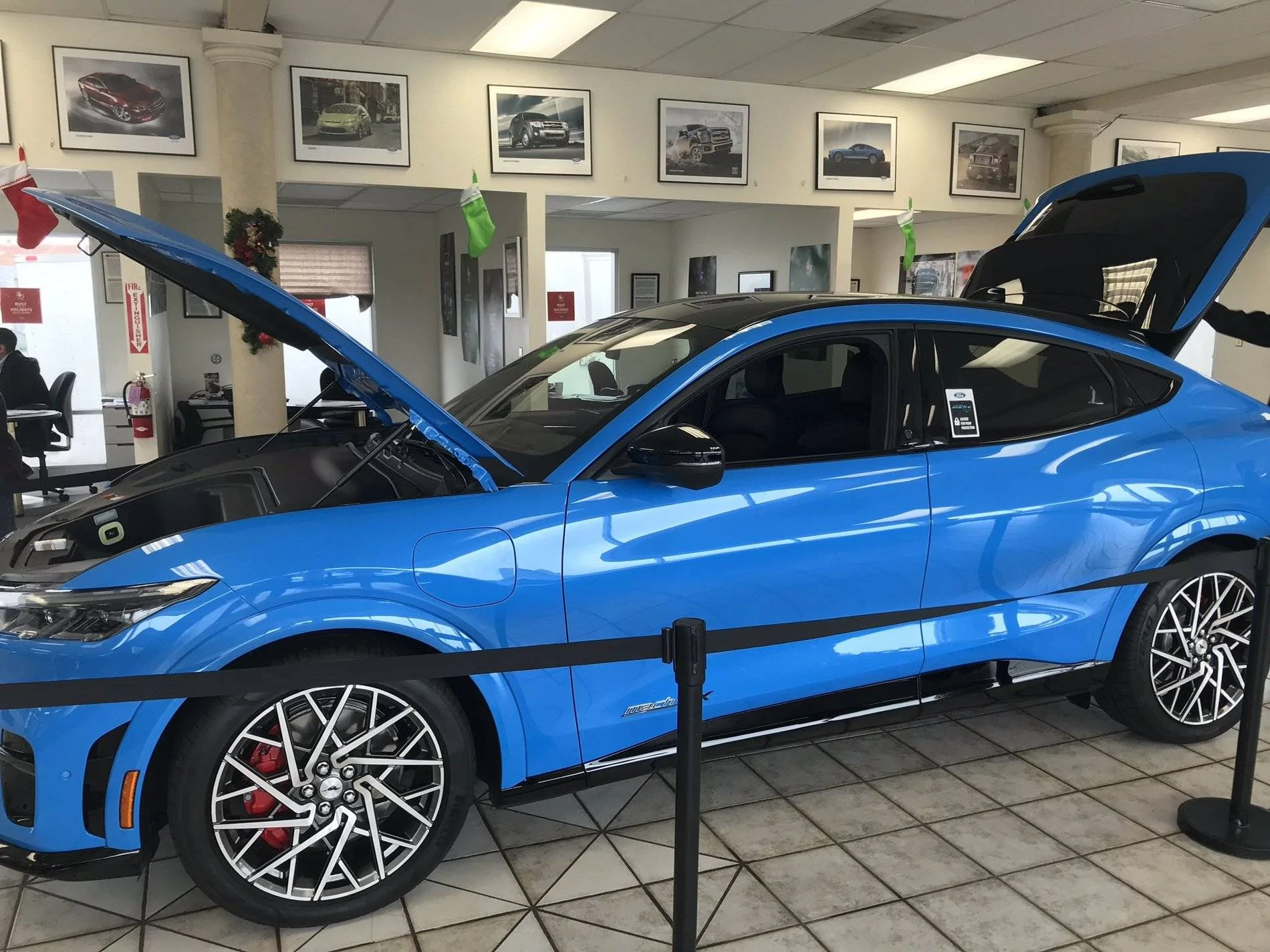Ford Mustang Mach-E GRABBER BLUE Mach-E Photos MachE Grabber Blue Dealershi