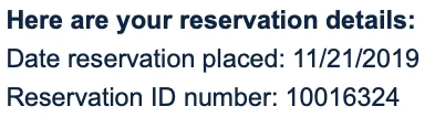Ford Mustang Mach-E Mach-E Waiting Room. Check in with your reservation number! Screen Shot 2019-12-13 at 9.55.58 AM