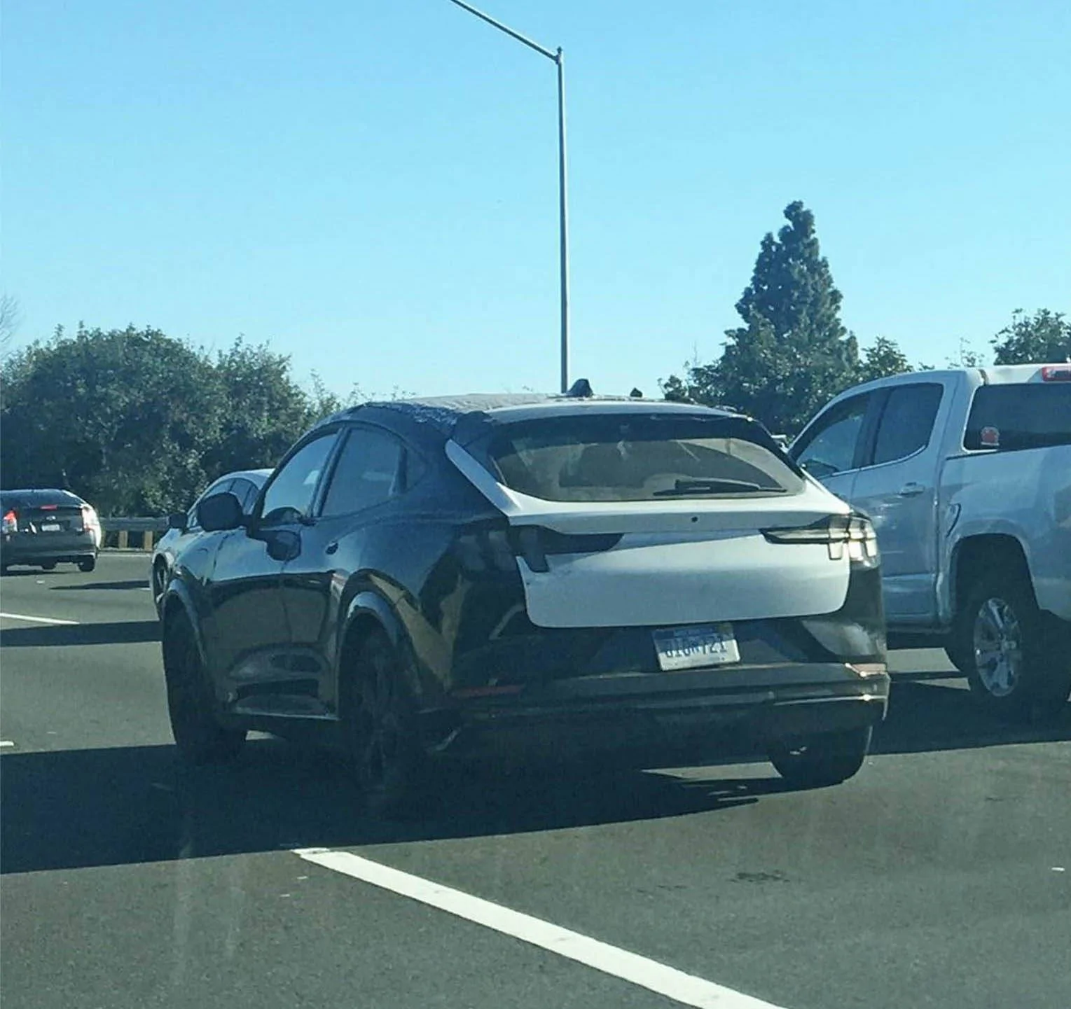 Ford Mustang Mach-E Preproduction Mach-E Seen Driving on LA Freeway MustangMachEspottedinLA1