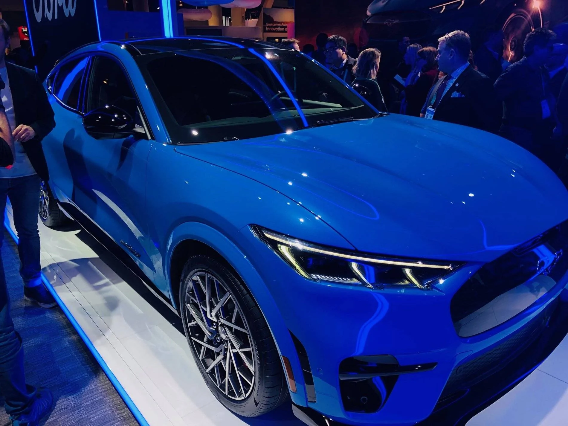 Ford Mustang Mach-E Ford brings Mach-E to CES Mach-E-Grabber-Blue-CES-6