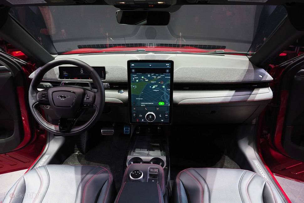 Ford Mustang Mach-E Garmin Technology Will Be Native in Mach-E Sync System Garmin Ford Mach-E Interior Sync