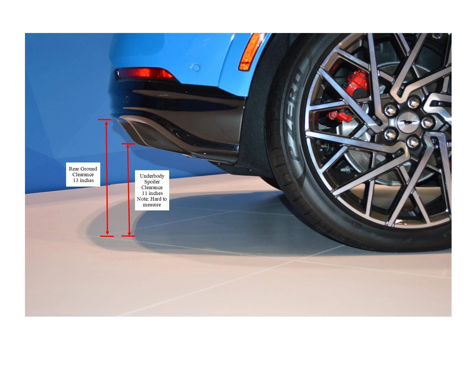 Ford Mustang Mach-E Dimensions and Q&A at the New England International Auto Show (update with Trunk size dims) measured dims 2