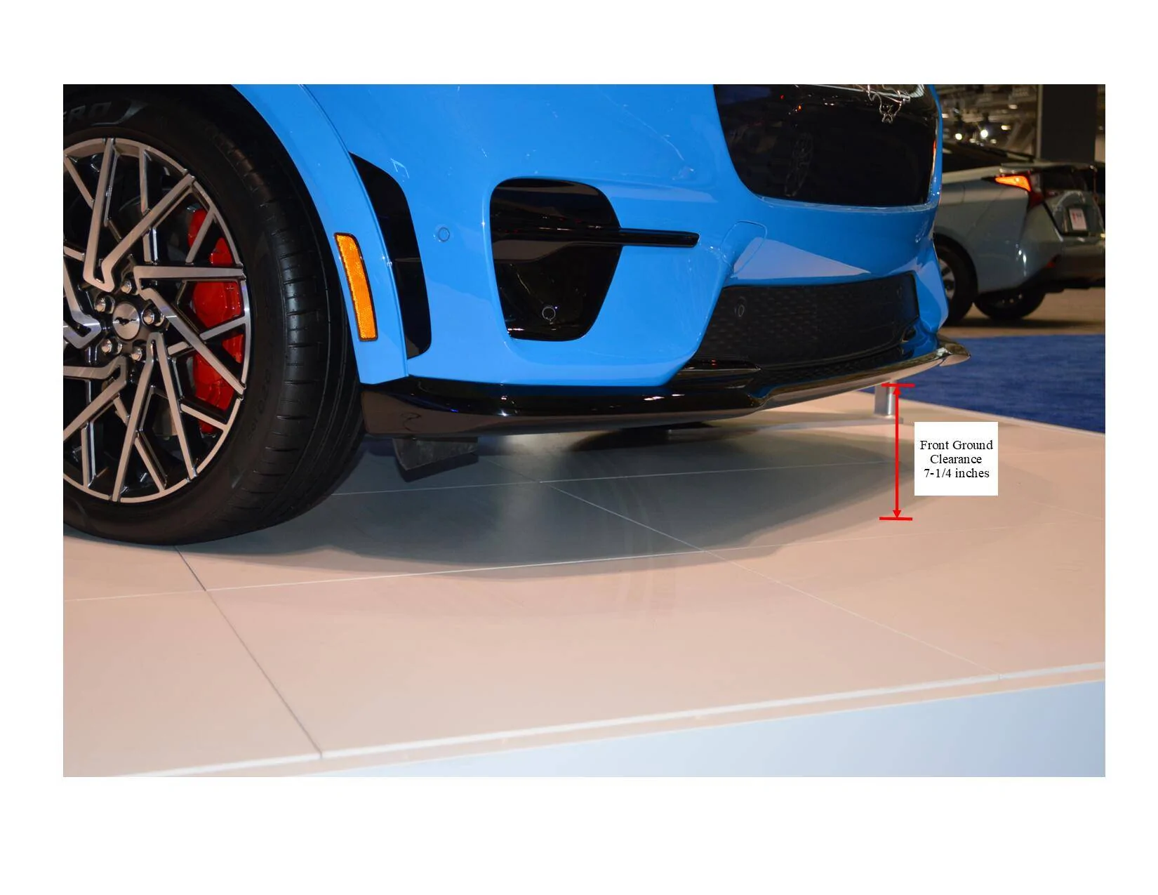 Ford Mustang Mach-E Dimensions and Q&A at the New England International Auto Show (update with Trunk size dims) measured dims 3