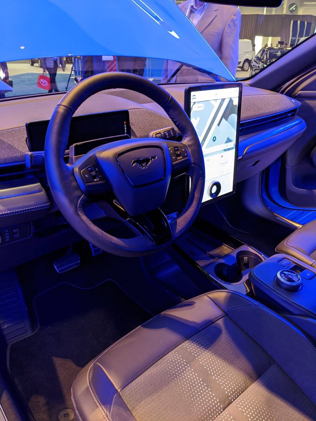 Ford Mustang Mach-E Mach-E stole the show in D.C. (Washington Auto Show) Ford-Mustang-Mach-E-front-dash-Washington-Auto-Show