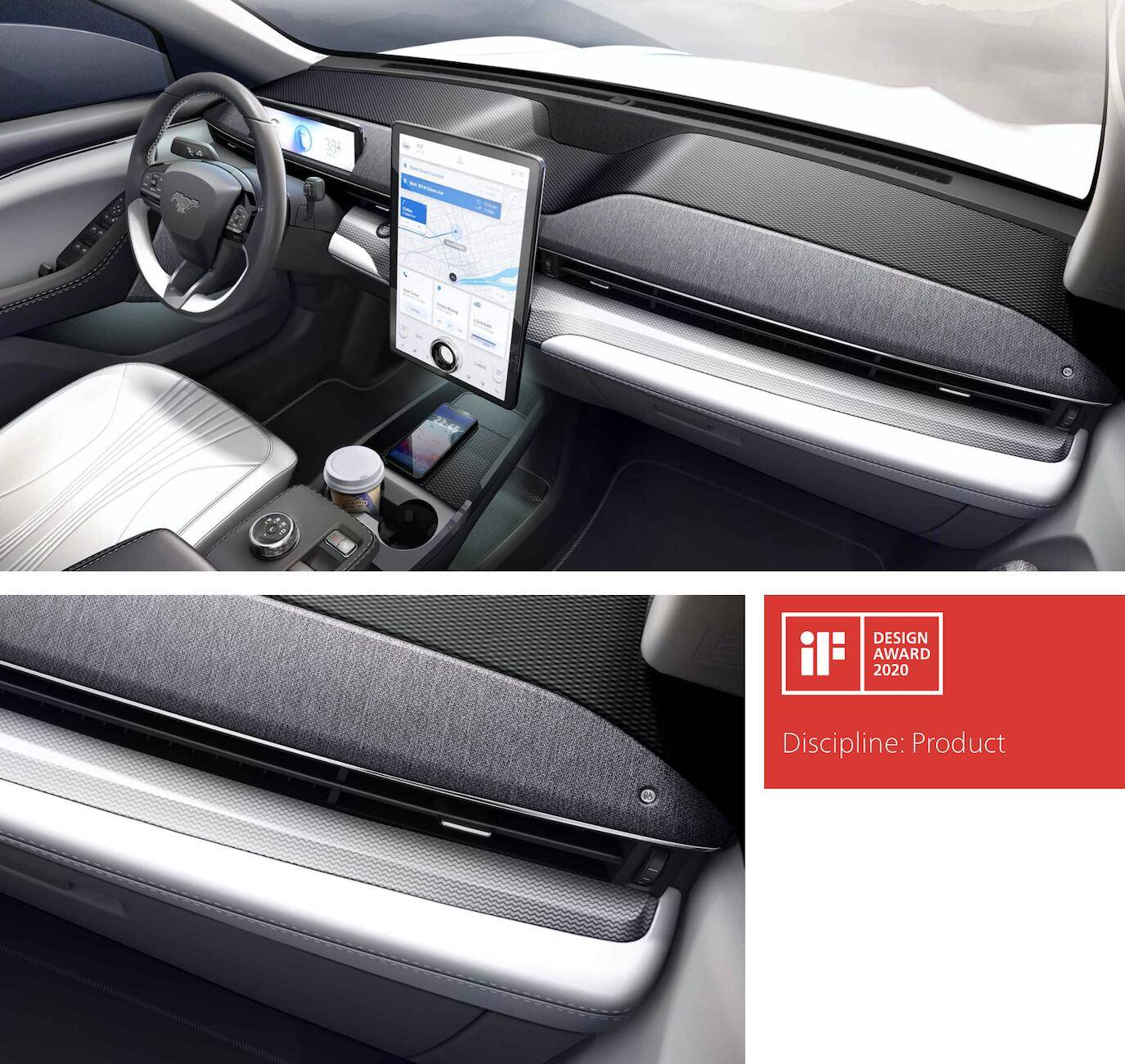 Ford Mustang Mach-E Mach-E Bang & Olufsen (B&O) sound system wins iF Design Award Mustang Mach-E Bang Olufsen BO Sound System Design Award