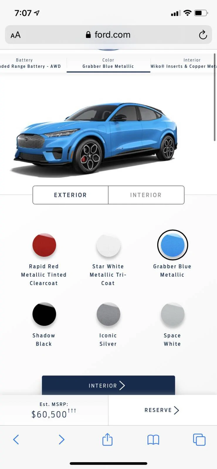 Ford Mustang Mach-E GRABBER BLUE Mach-E Photos 9957F832-088E-451E-A5B5-1BE38F8077F7
