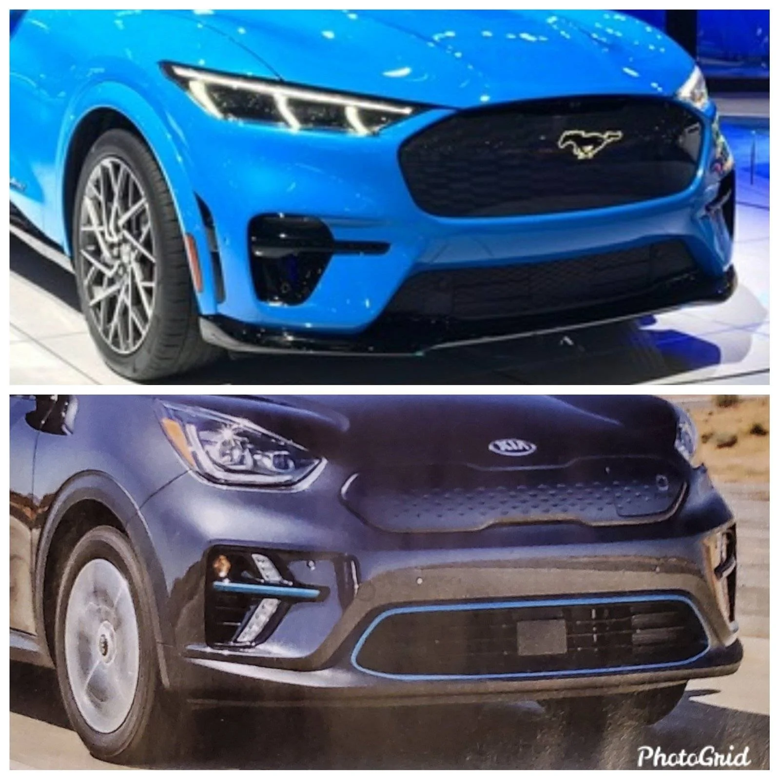 Ford Mustang Mach-E Mach-E & Kia Niro EV in MotorTrend PhotoGrid_1582722243022