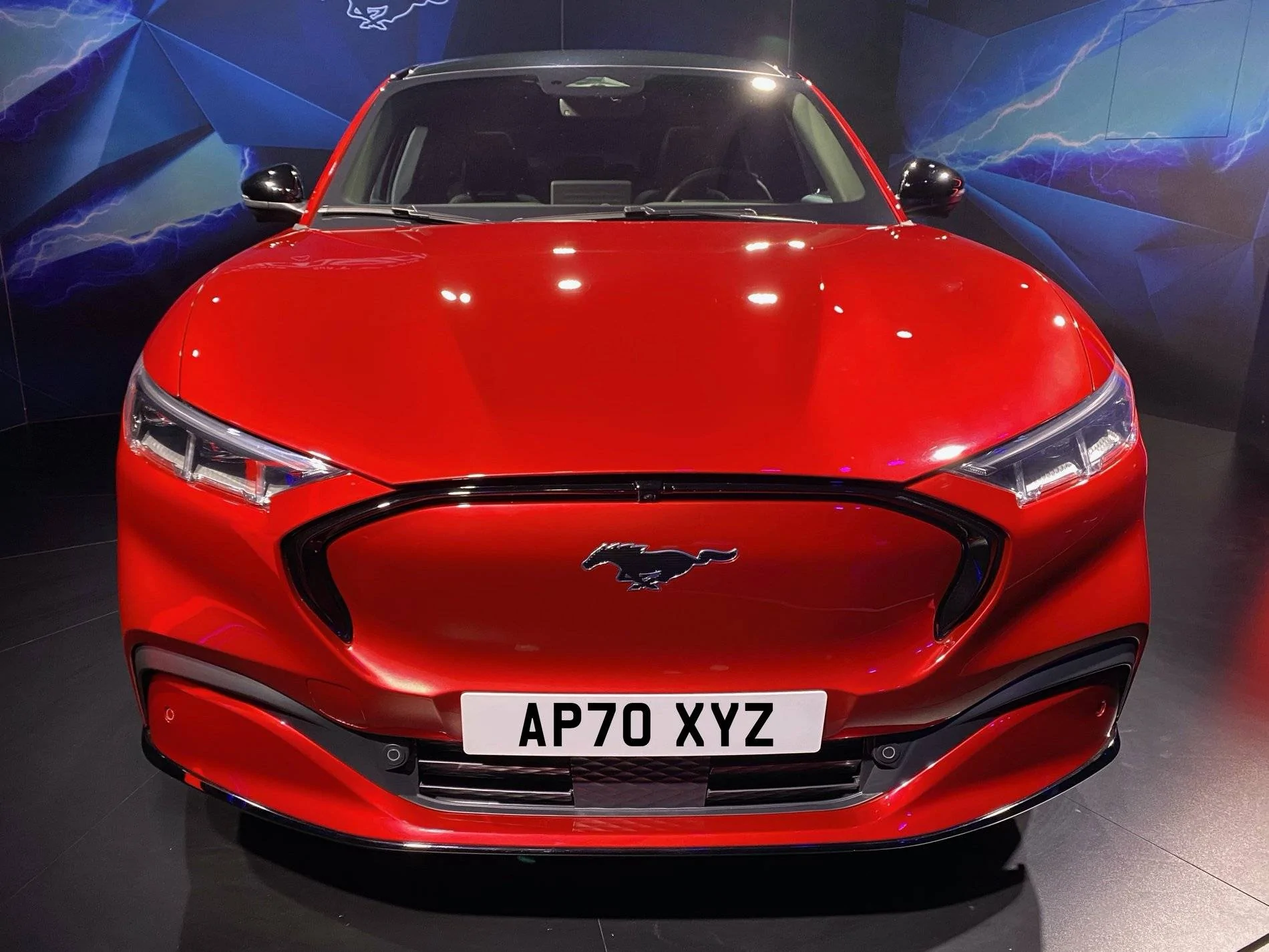 Ford Mustang Mach-E First Production Mach-E Model? [Update: This Is First Assembly Line Made Pre-Production Unit] MACH-E UK PLATE