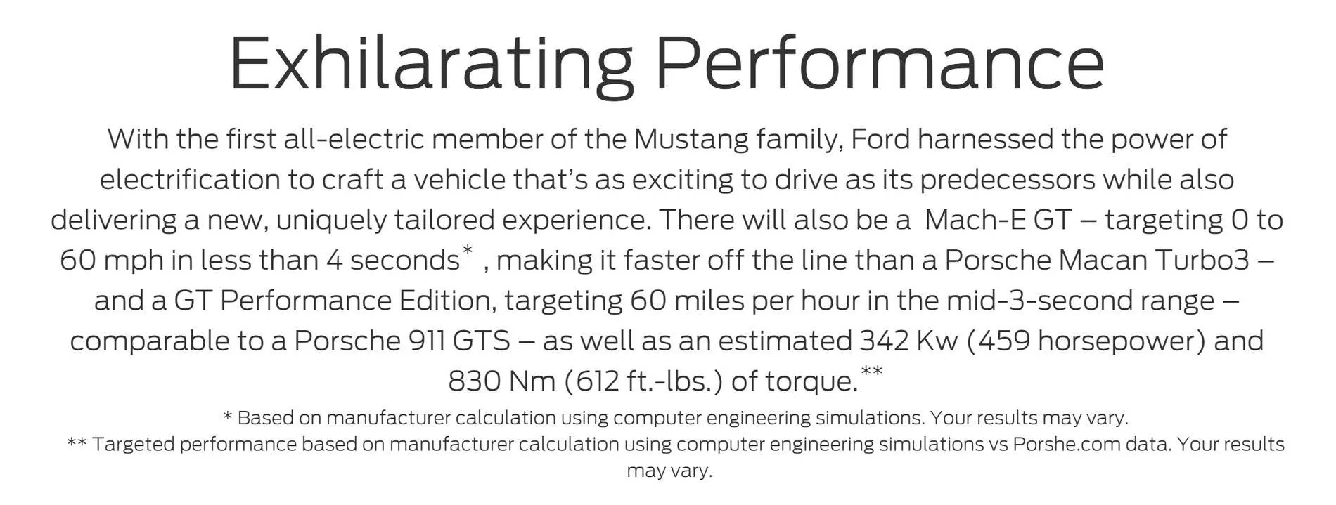 Ford Mustang Mach-E Mach-E GT vs GT Performance Mach GT