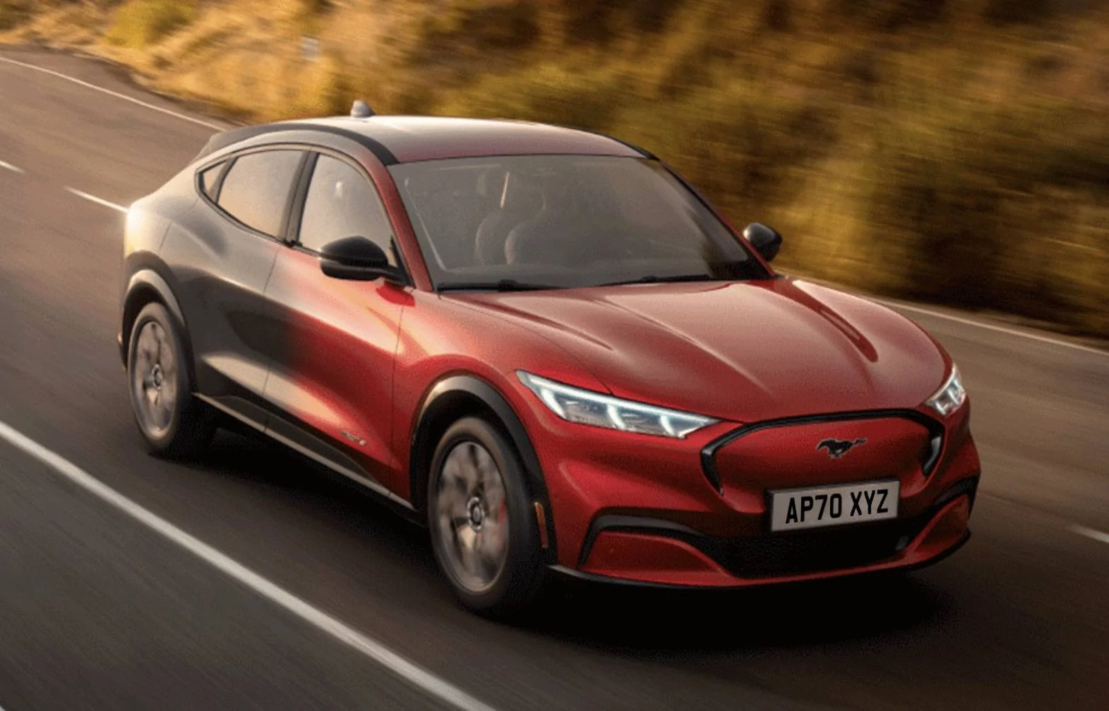Ford Mustang Mach-E First Production Mach-E Model? [Update: This Is First Assembly Line Made Pre-Production Unit] two tone mch-
