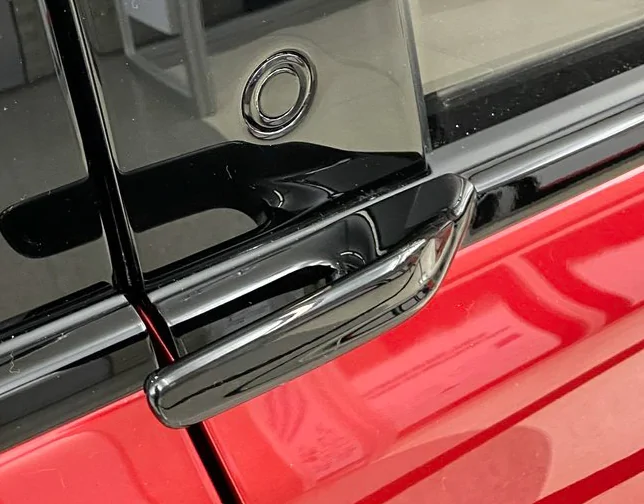 Ford Mustang Mach-E Factory video showing Mach-E details incl pedestrian alert sound and reshaped door handle 1585319498071