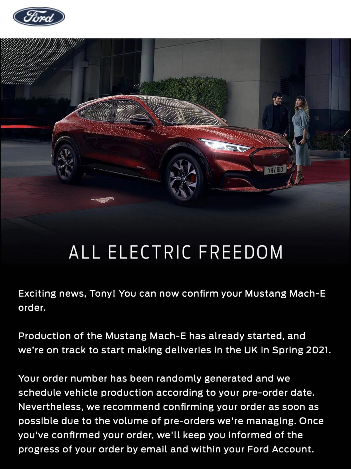 Ford Mustang Mach-E UK Customers 1