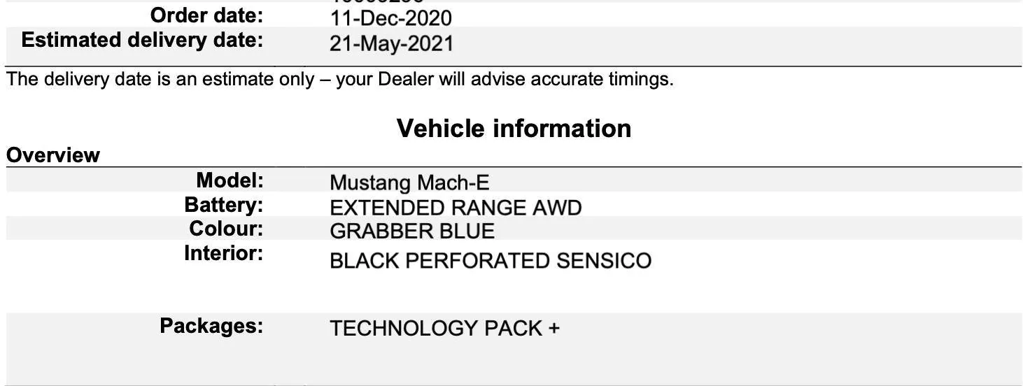 Ford Mustang Mach-E UK Customers Screenshot 2020-12-11 at 17.00.49