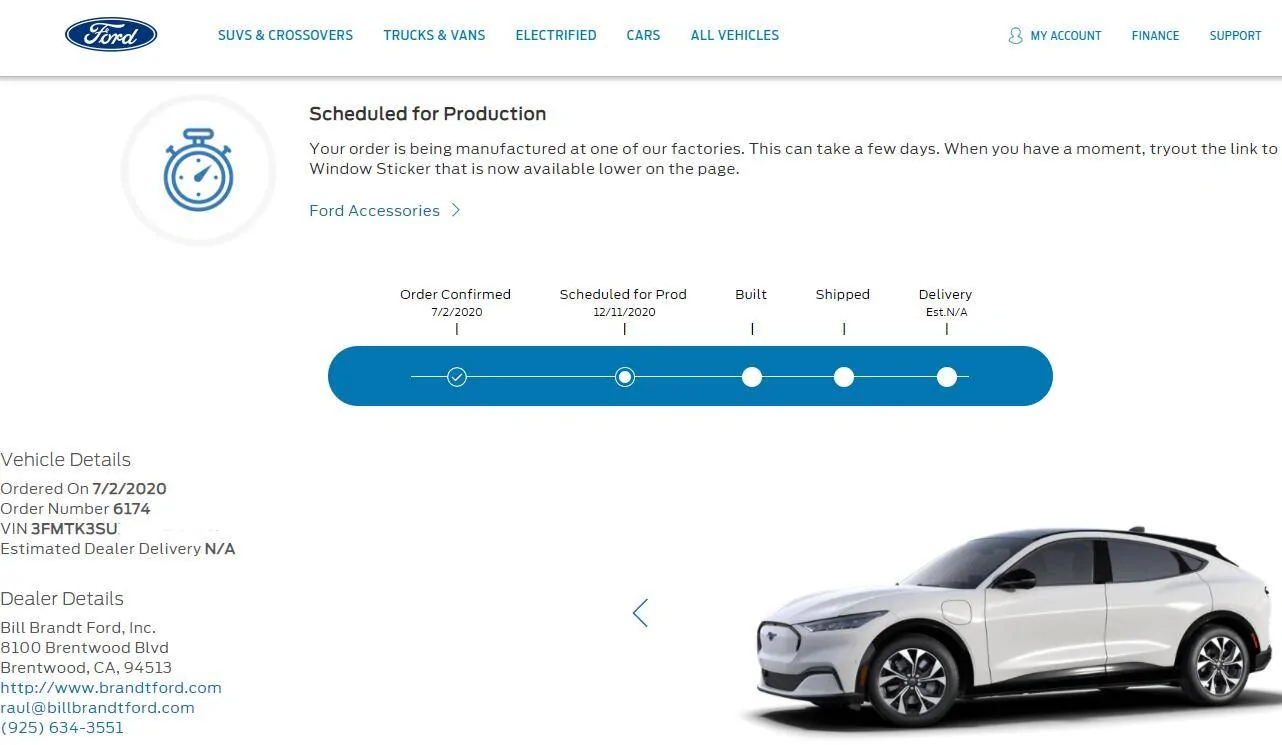Ford Mustang Mach-E Submitted Orders Tracking List and Stats [Enter Yours] 1607708845635