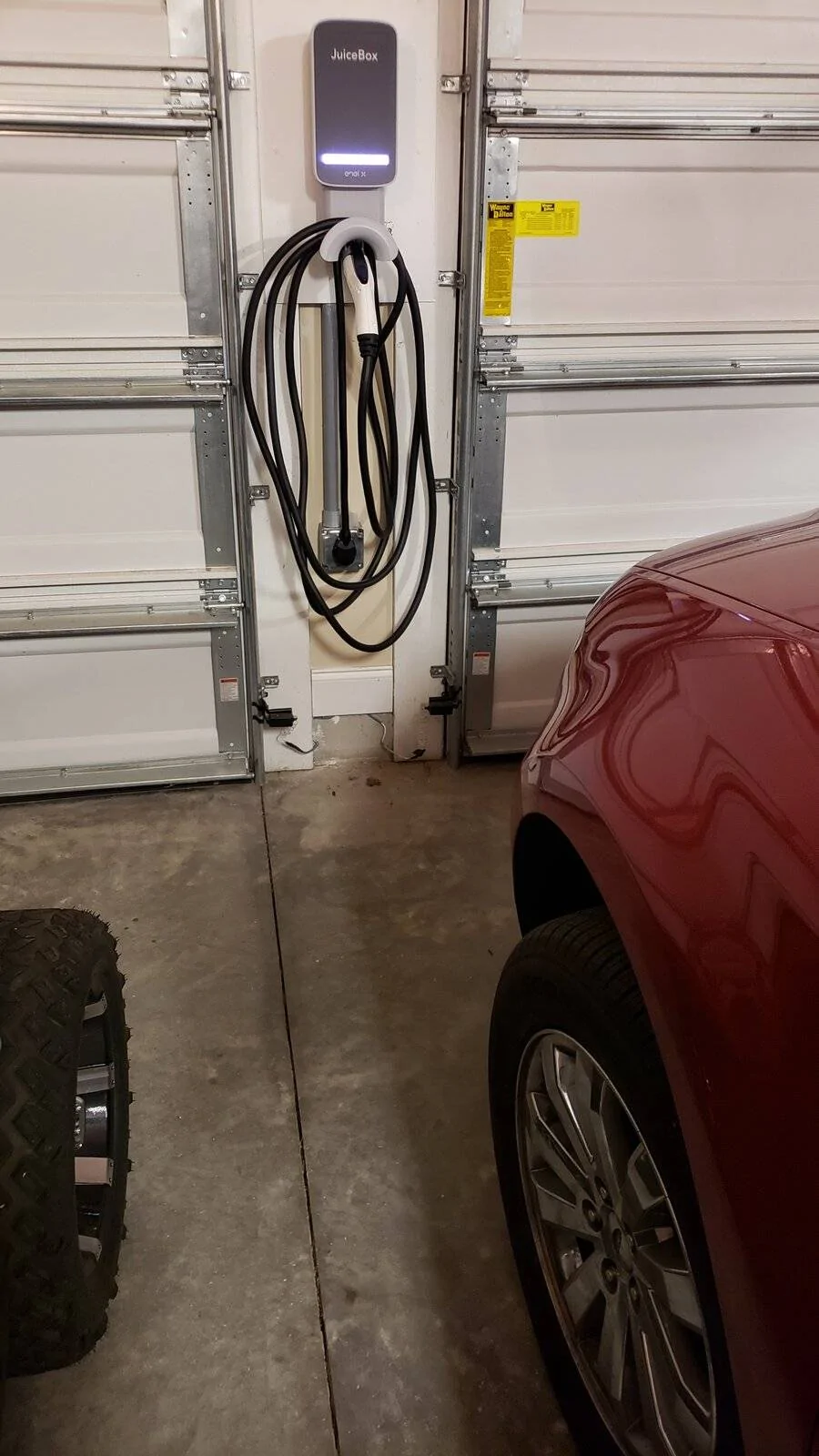 Ford Mustang Mach-E Things to consider when DIY installing a wall charger / outlet 20201211_150554