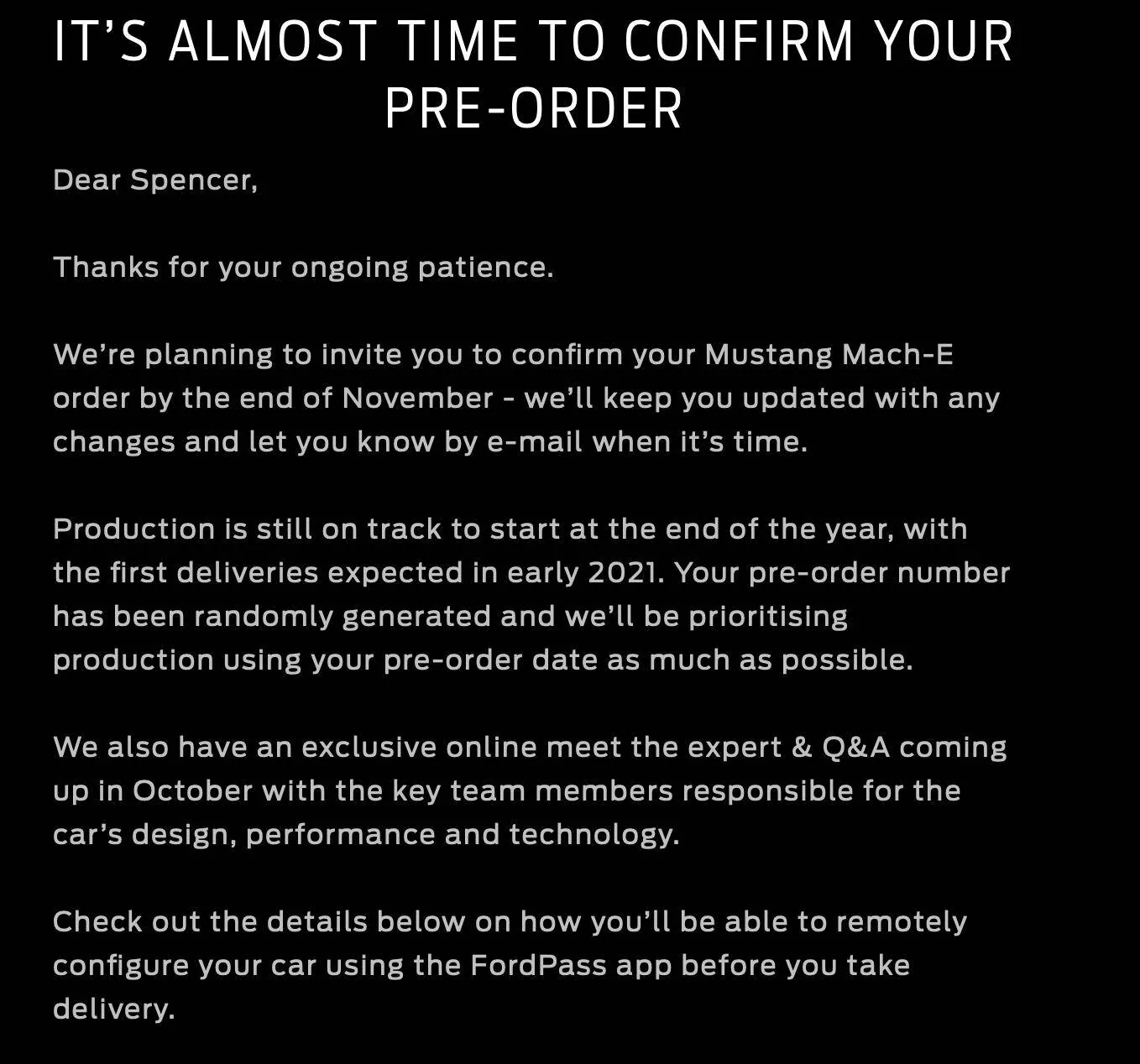 Ford Mustang Mach-E UK Customers Screenshot 2020-12-12 at 21.02.08