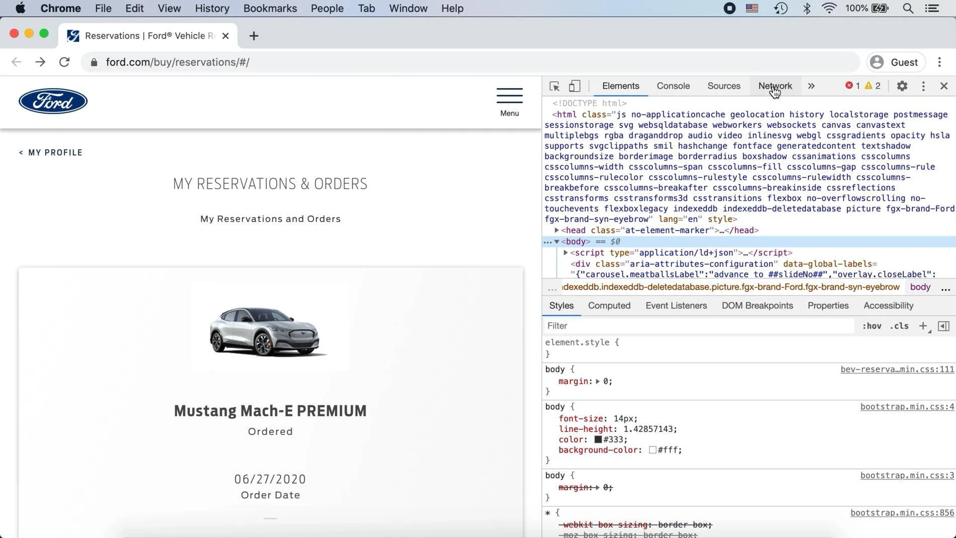 Ford Mustang Mach-E Ford Mach-E Reservation Details Viewer step3