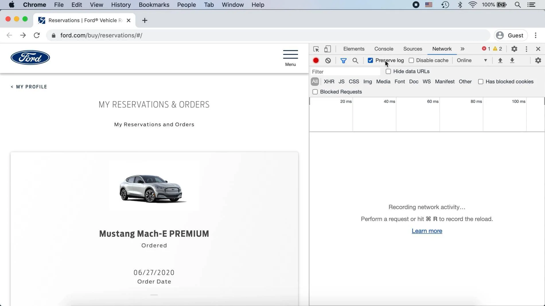 Ford Mustang Mach-E Ford Mach-E Reservation Details Viewer step4