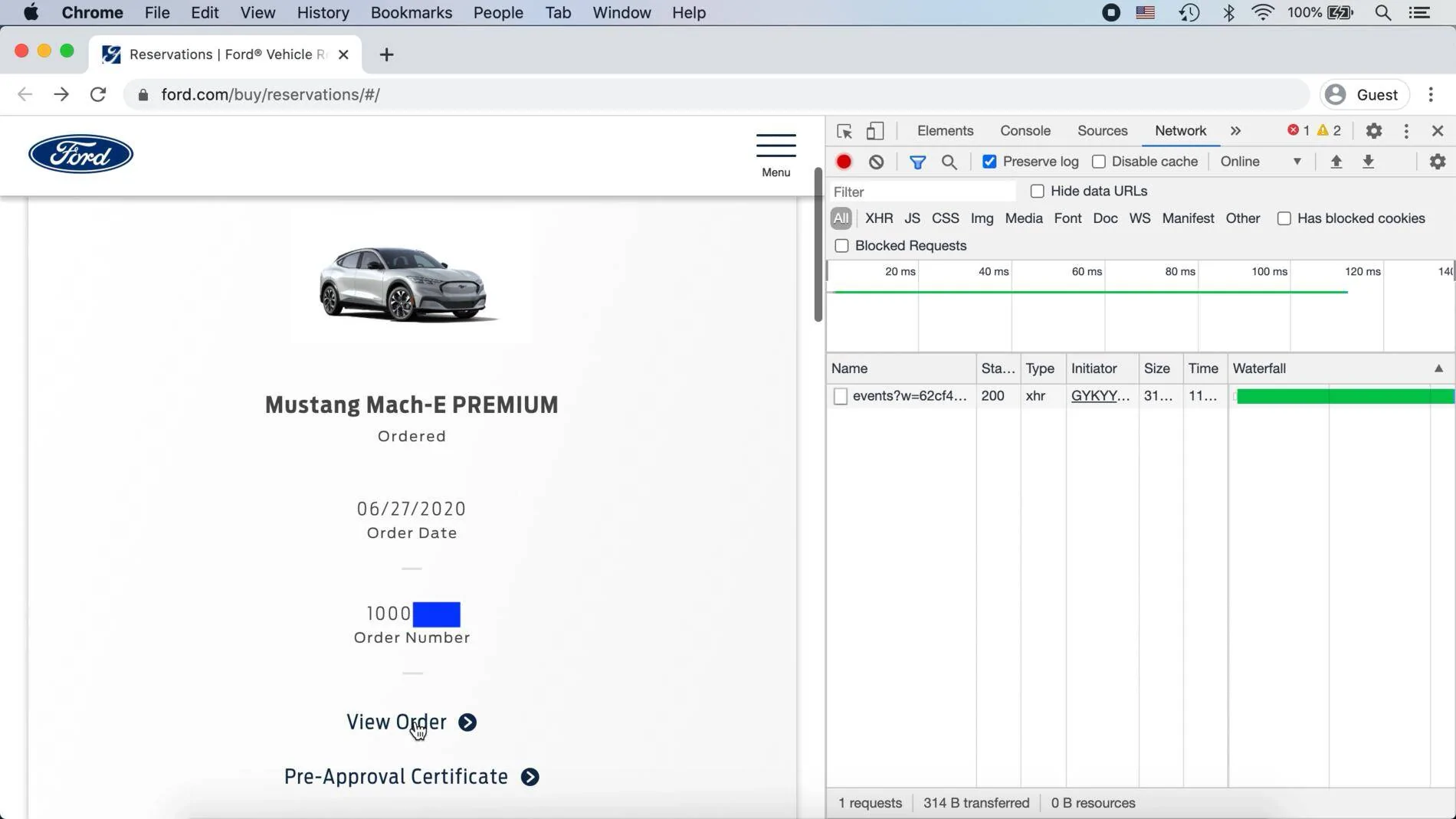 Ford Mustang Mach-E Ford Mach-E Reservation Details Viewer step5