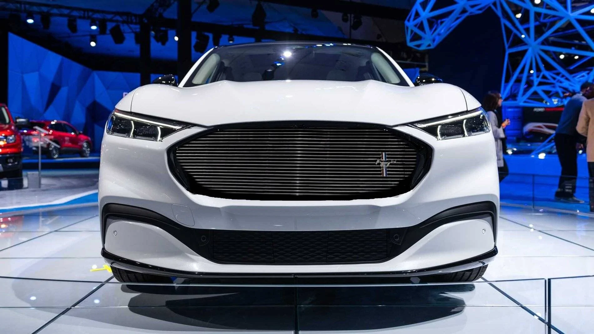 Ford Mustang Mach-E Grille Wrap mock-ups MachEChromeTri