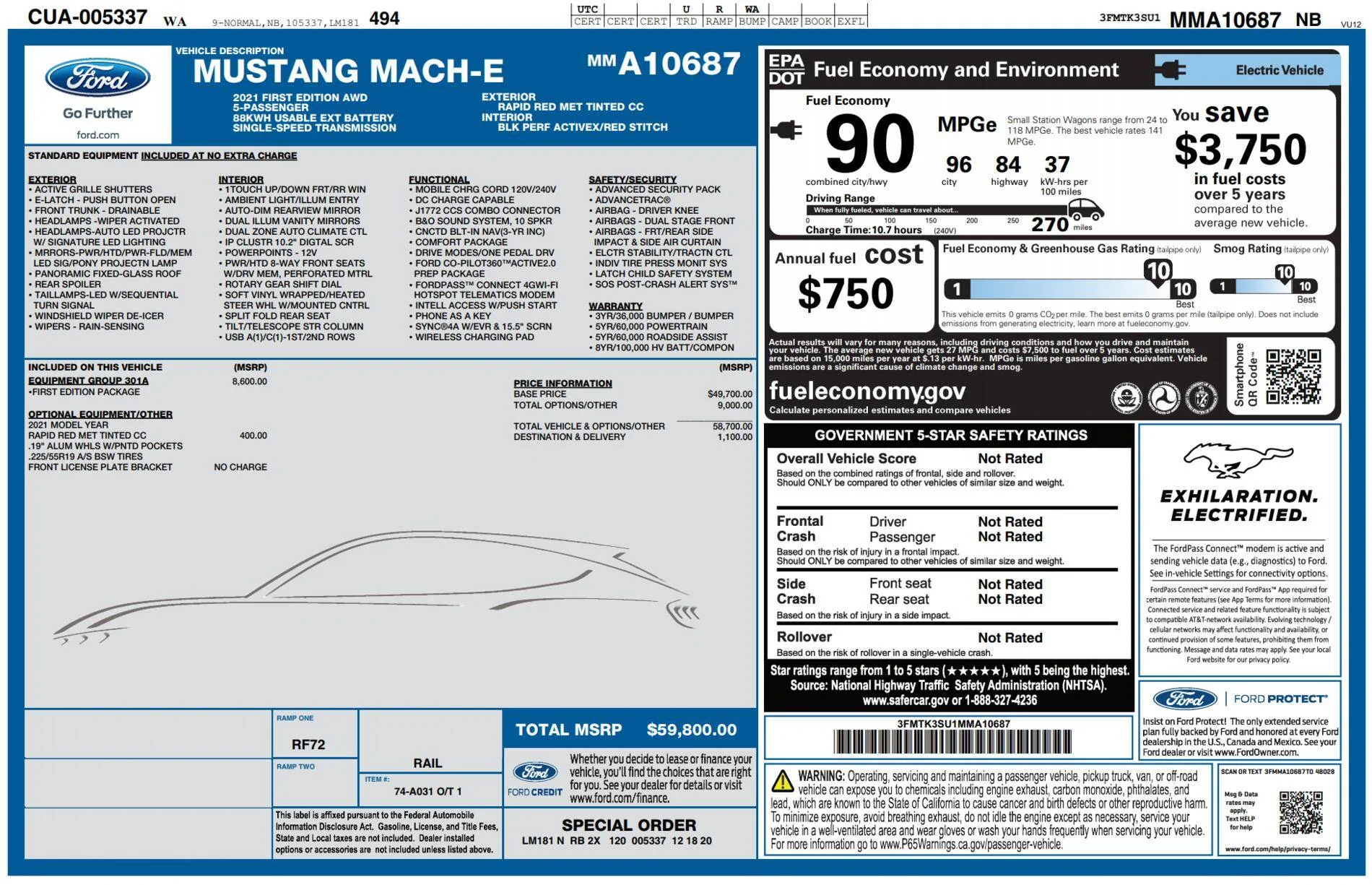 Ford Mustang Mach-E Order Scheduled for Production Date 1608396201545