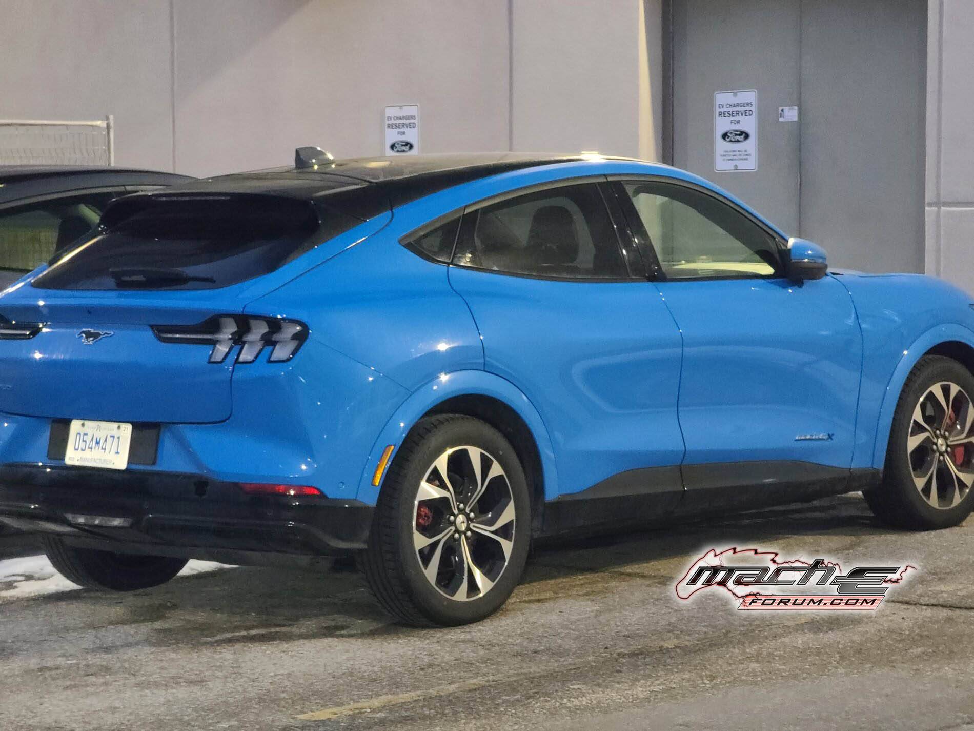 Ford Mustang Mach-E GRABBER BLUE Mach-E Photos Grabber Blue Mach-E 1