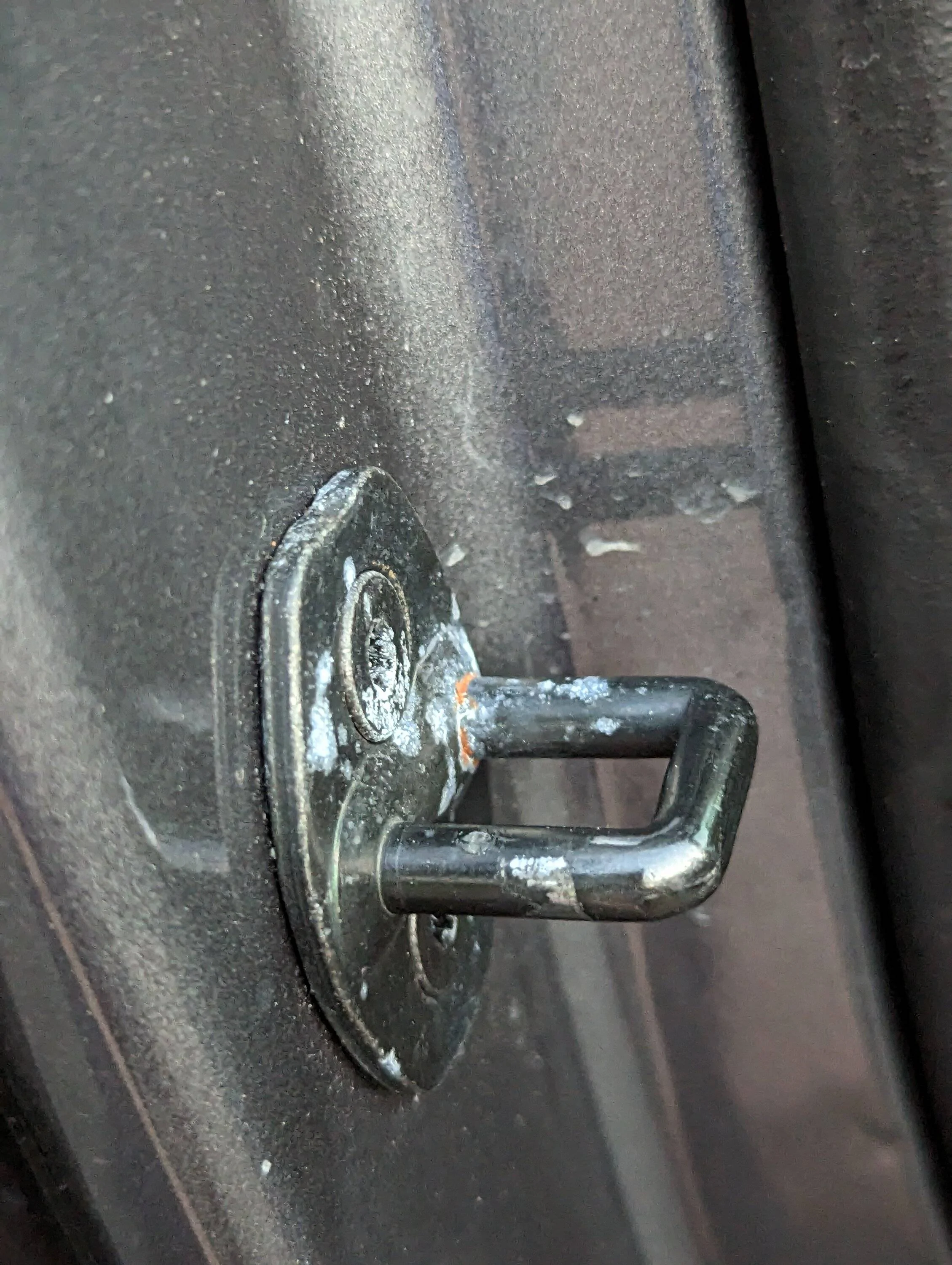 Ford Mustang Mach-E 2 dots of rust on passenger side, uneven driver door with front fender? PXL_20230529_004301796.MP