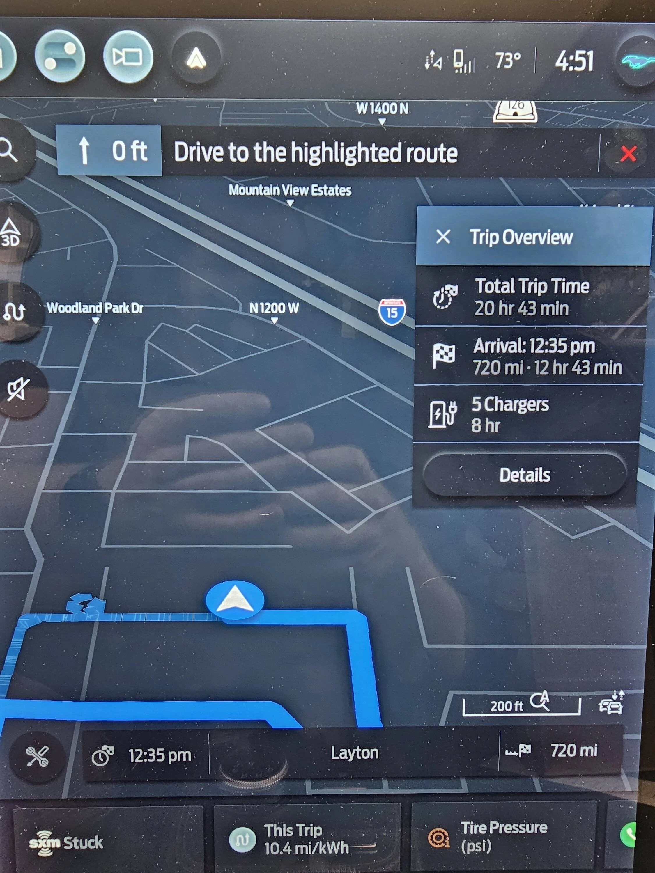 Ford Mustang Mach-E In Car Navigation Bug/Issue 20230601_165112