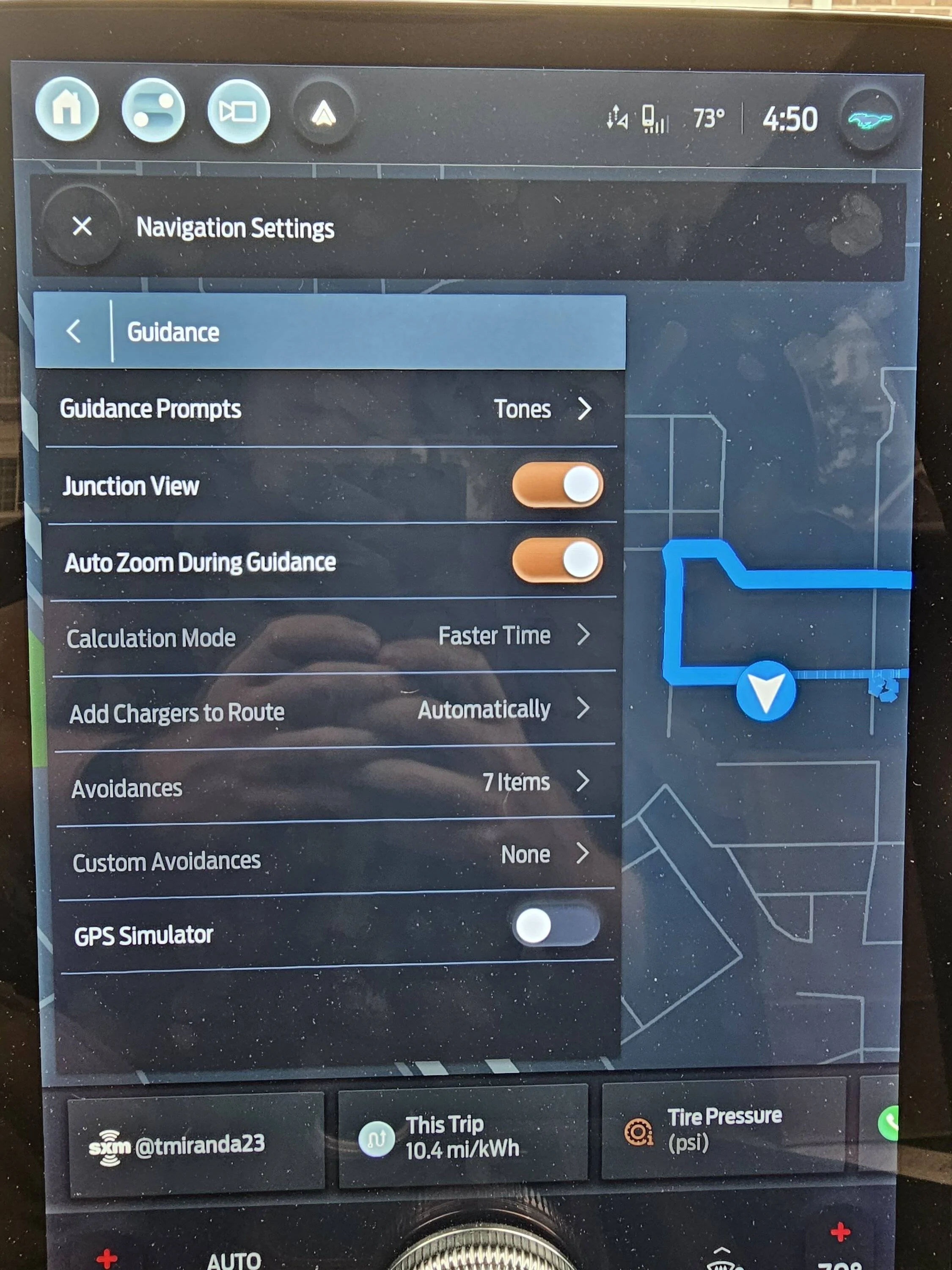 Ford Mustang Mach-E In Car Navigation Bug/Issue 20230601_165009