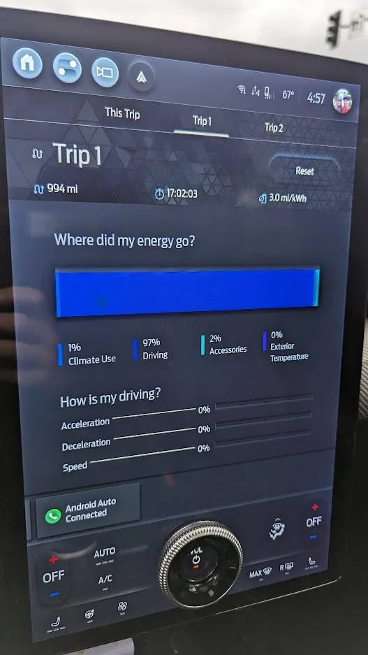 Ford Mustang Mach-E Southern California to Oregon and back 2000 mile road trip in  2021 Premium 4X Mach E return trip back stats