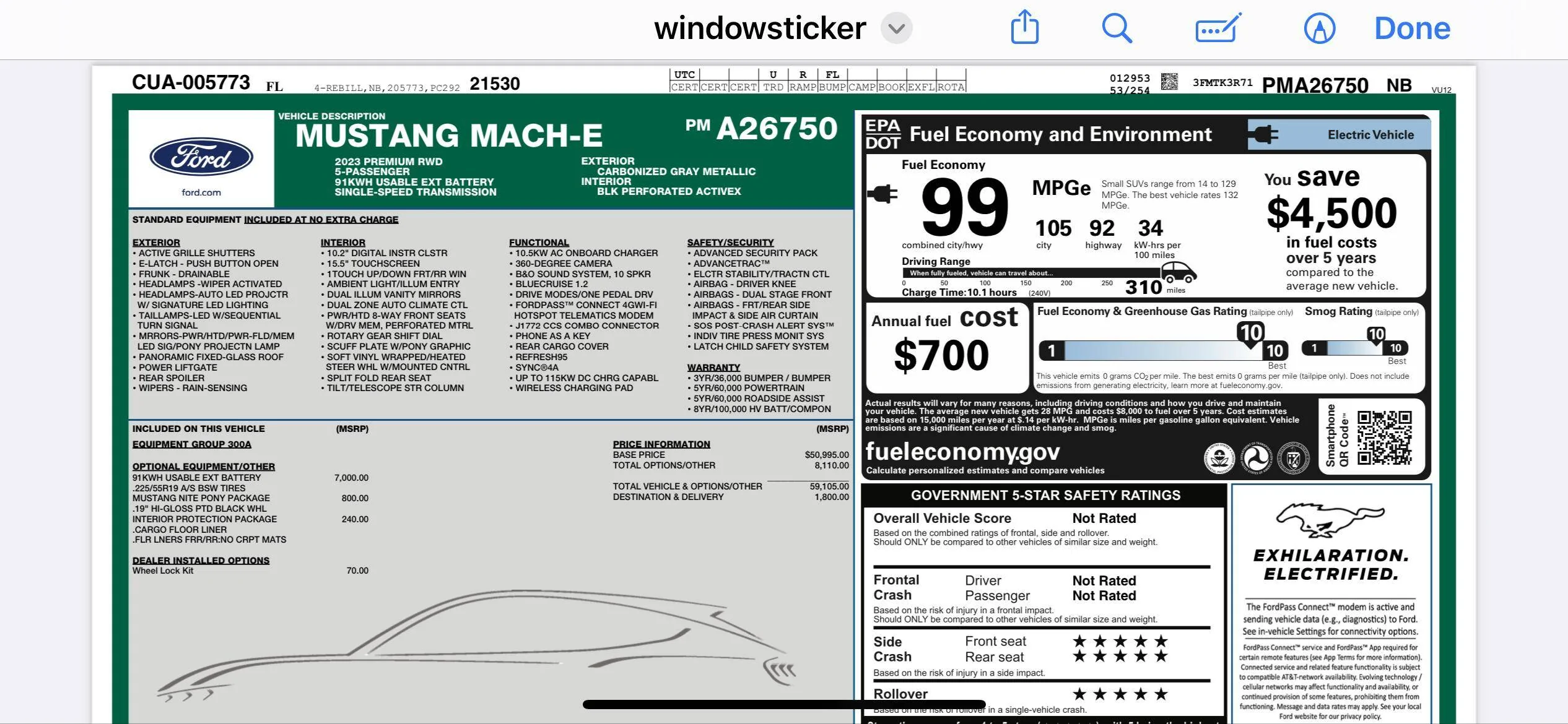 Ford Mustang Mach-E BlueCruise Scam IMG_3825