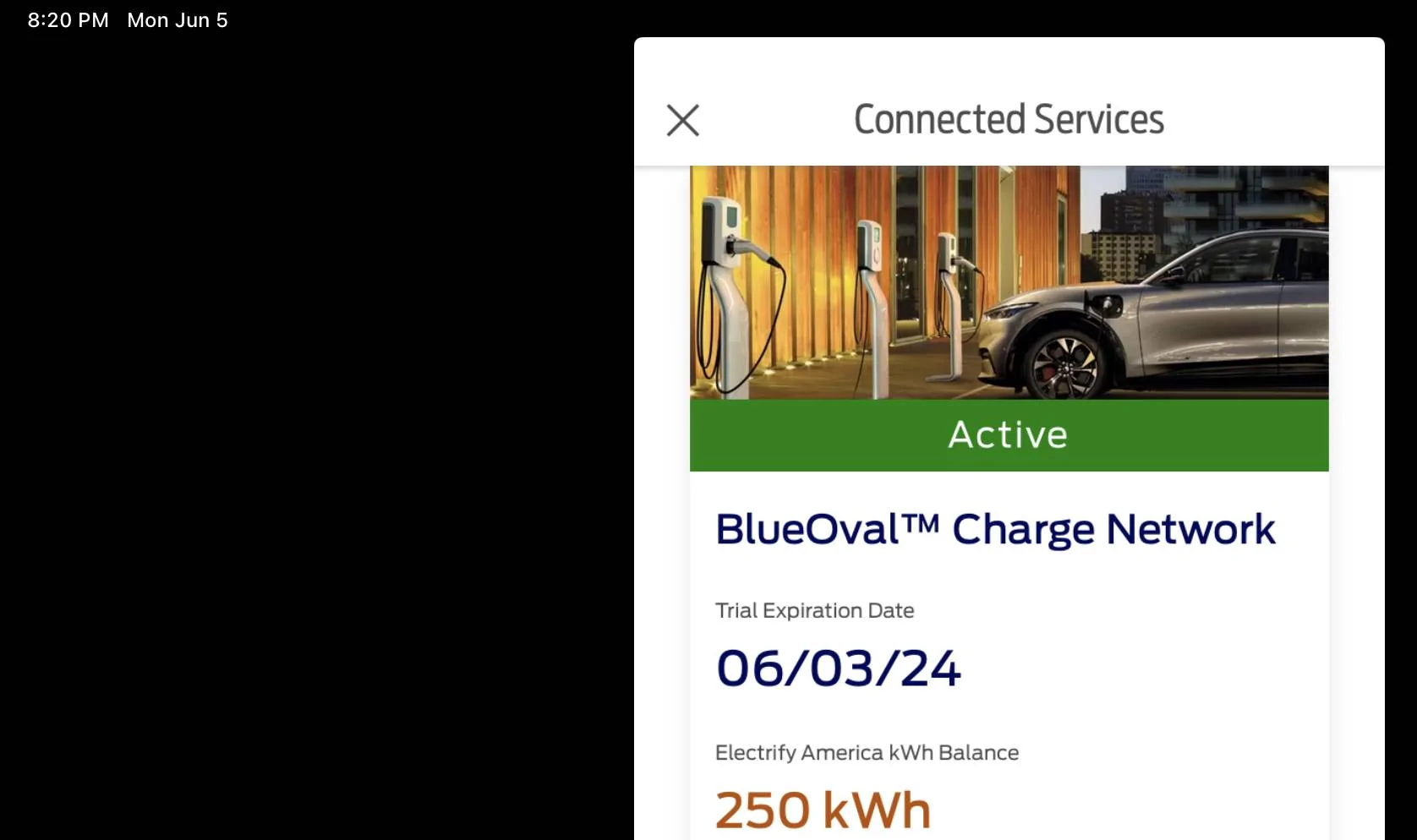 Ford Mustang Mach-E BlueOval Charge Network Trial Extended IMG_2327