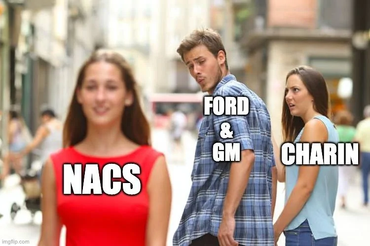 Ford Mustang Mach-E GM Adopts Tesla NACS like Ford! ford-gm-charin