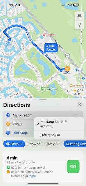 Ford Mustang Mach-E iOS 17 adds real-time charging availability info IMG_4197