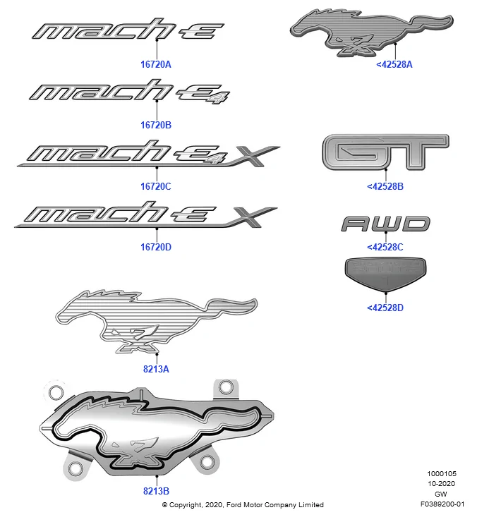Ford Mustang Mach-E Badges? We don't need no badges! Mach-E debadged StinkingBadges