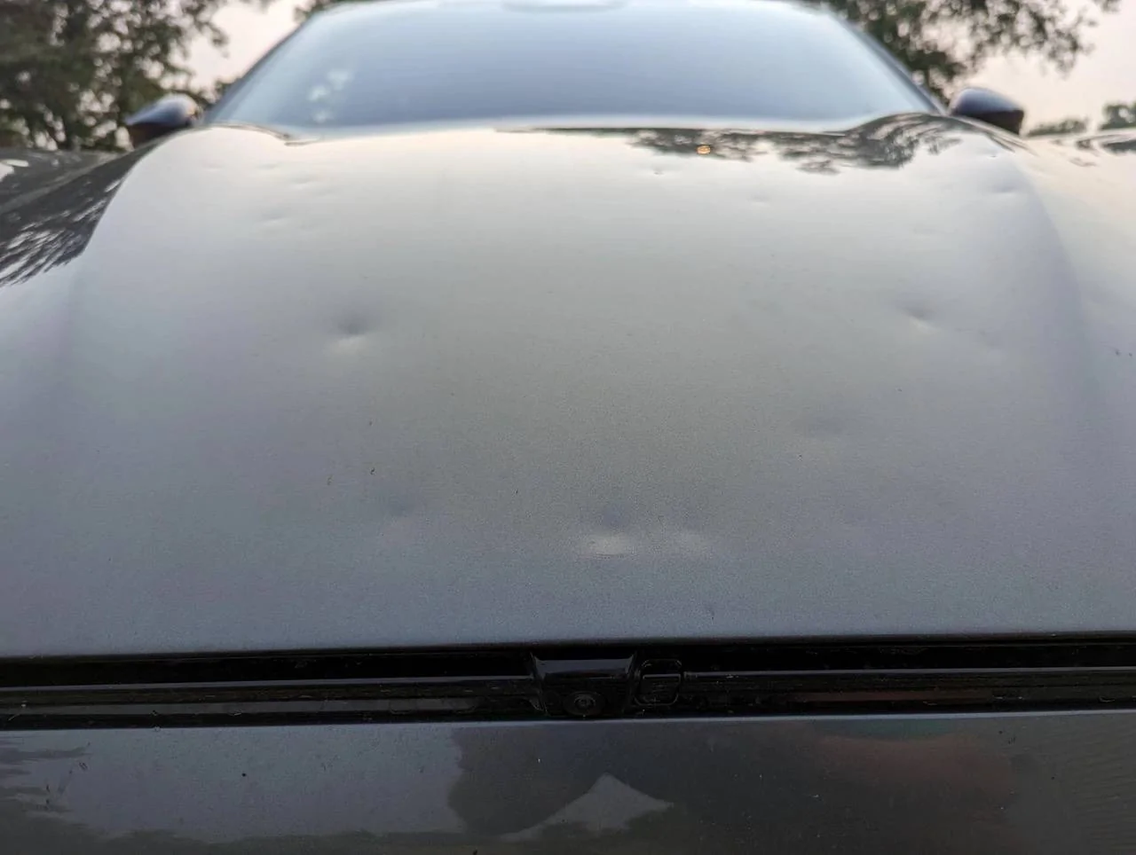 Ford Mustang Mach-E Glass roof proves tough in hail storm which damaged Mach-E body SZgiNqk_d