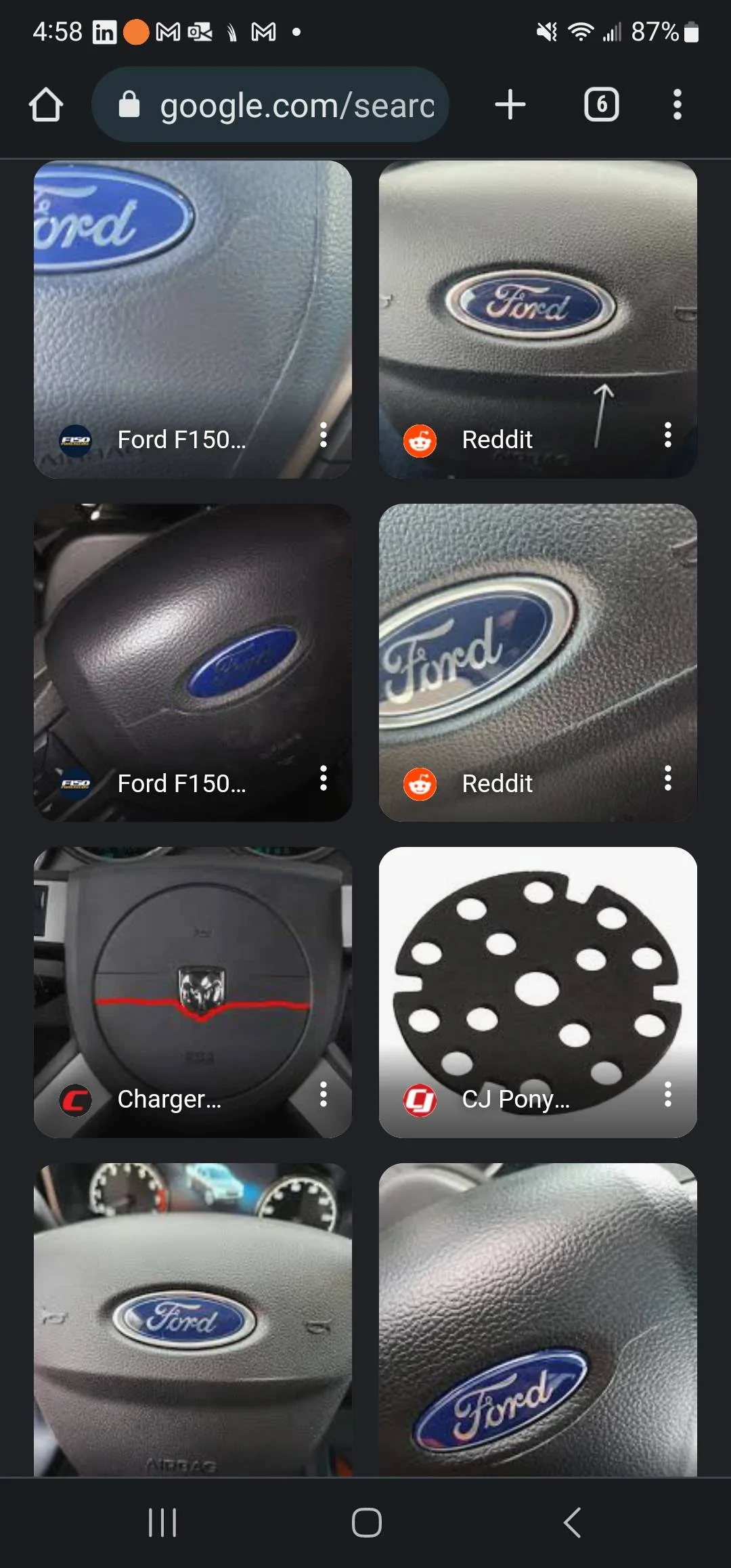 Ford Mustang Mach-E Splitting seam on hornI Screenshot_20230617_165818_Chrom