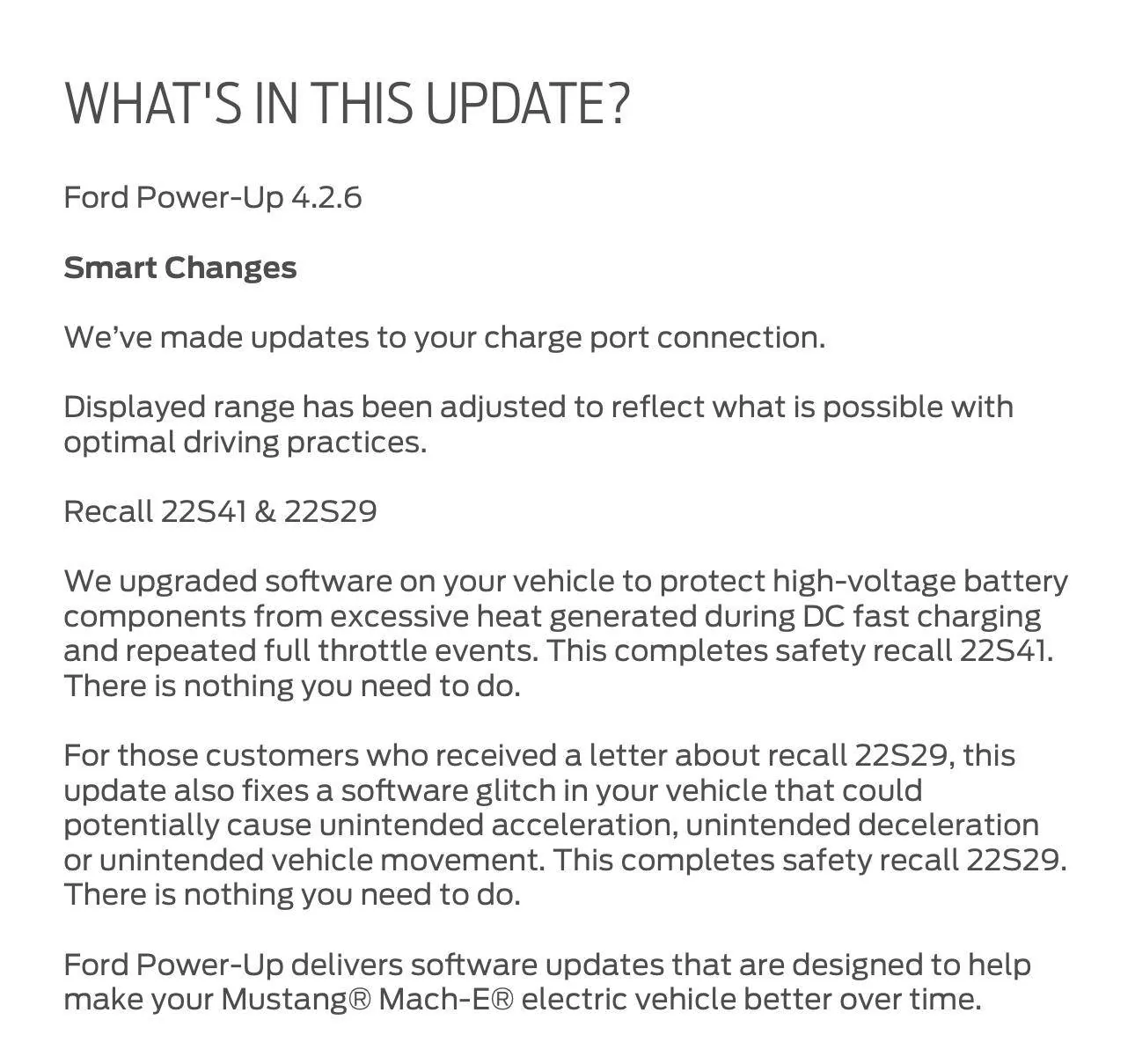 Ford Mustang Mach-E 3 completed OTA updates in 2 days. 1687224982269