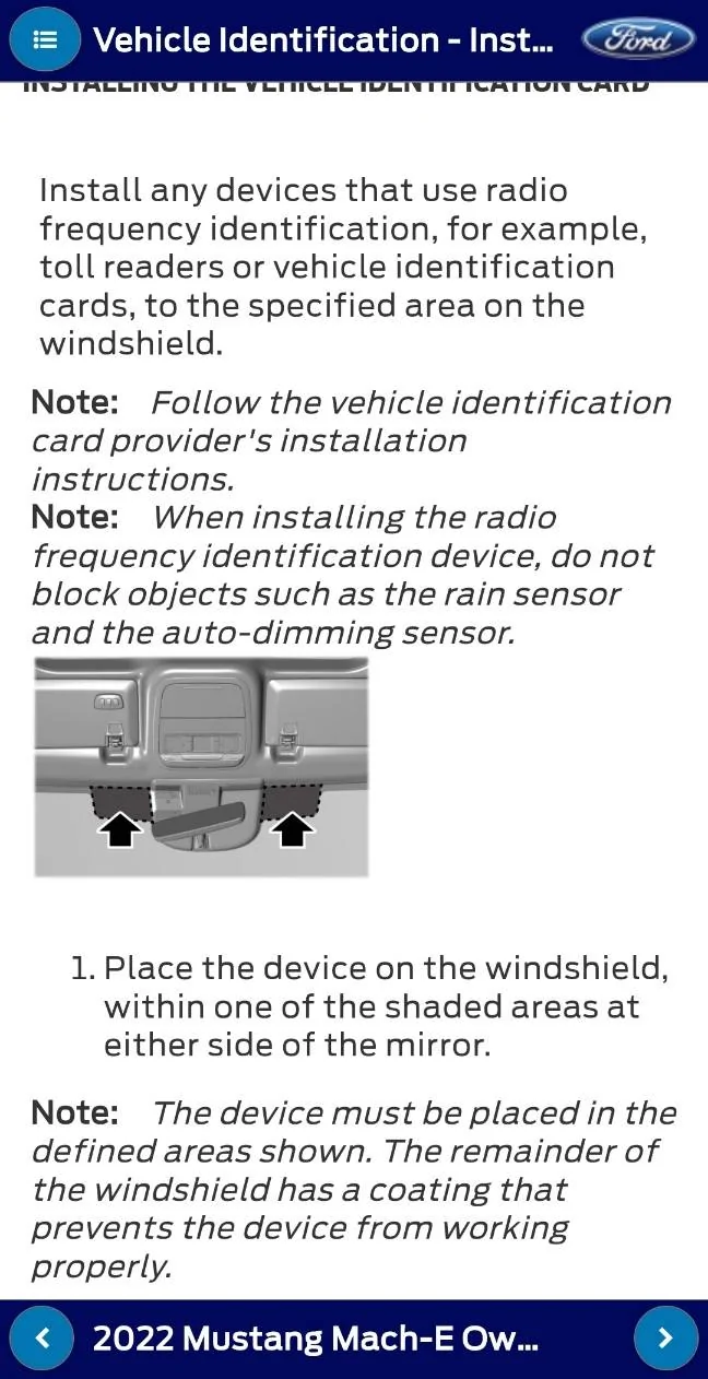 Ford Mustang Mach-E E-Z Pass Transponder problem Screenshot_20230627_082733_Chrom