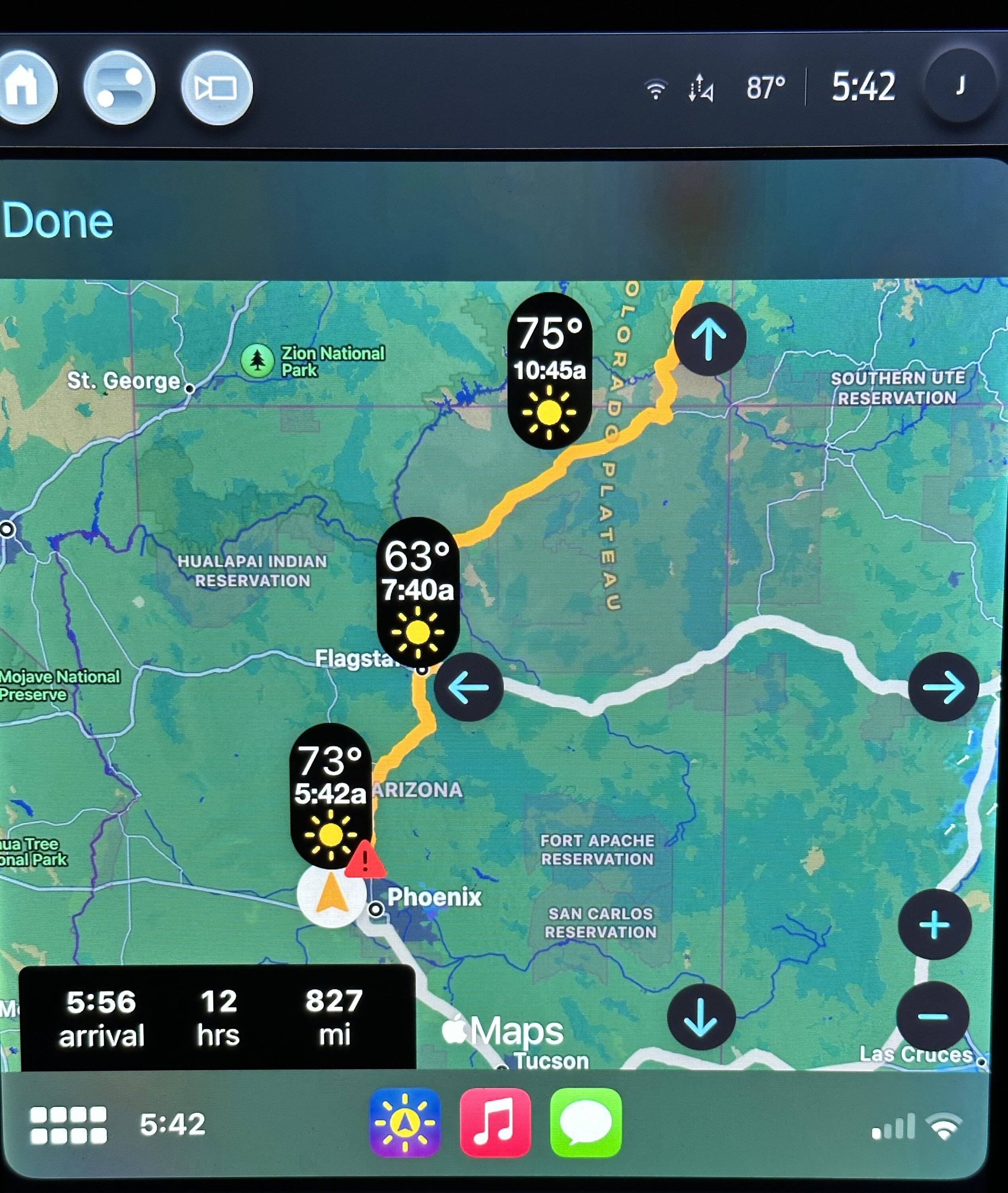 Ford Mustang Mach-E CarPlay Weather apps IMG_0266