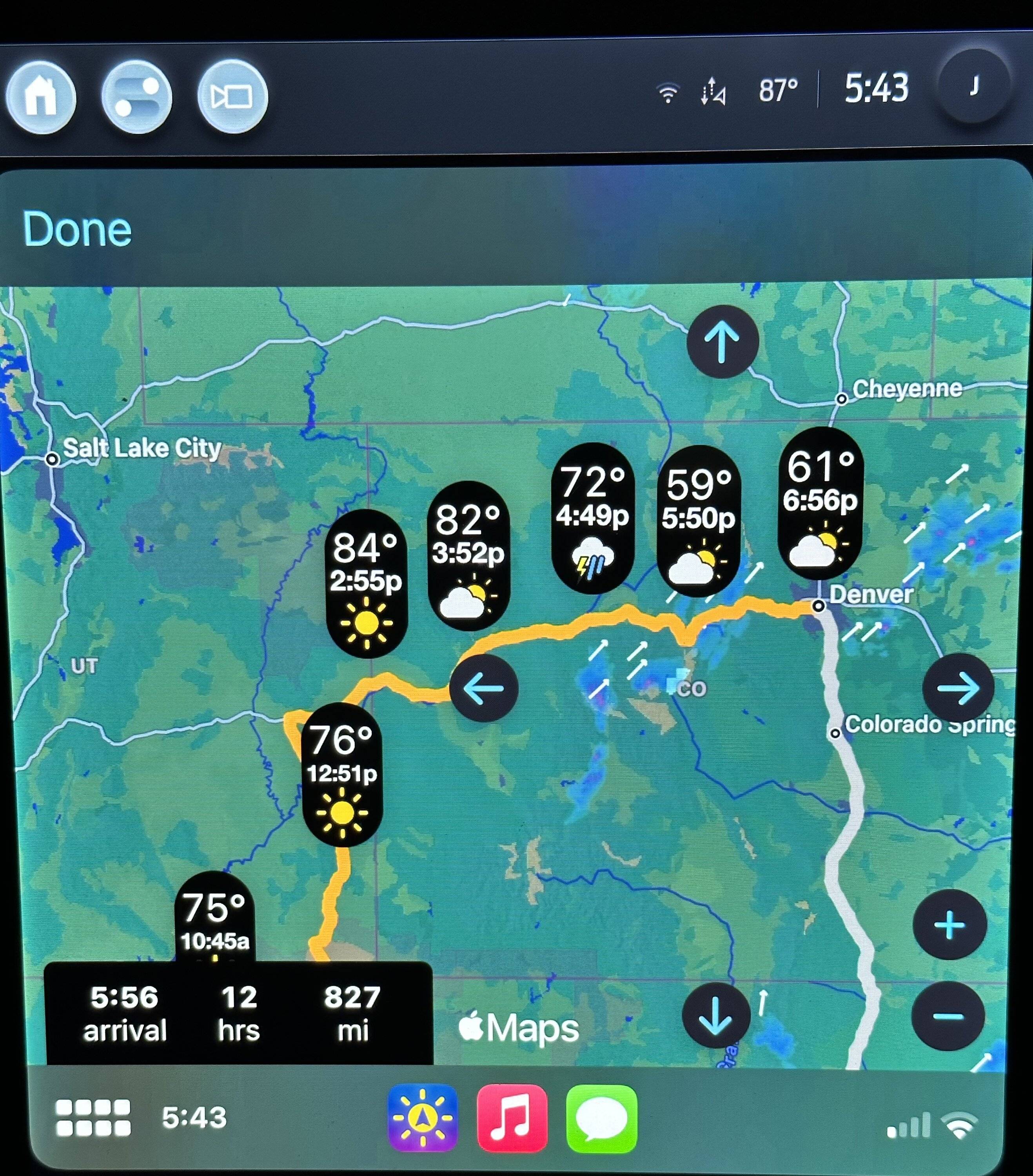 Ford Mustang Mach-E CarPlay Weather apps IMG_0267