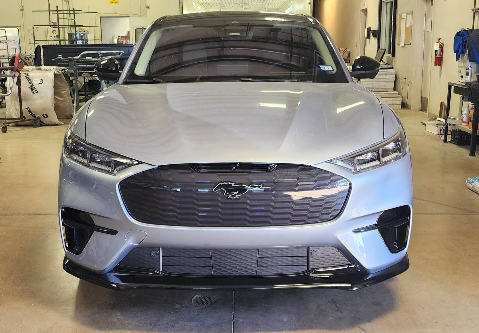 Ford Mustang Mach-E Gave the wife an upgrade: Installed 2023 GT front bumper and grille assembly with working pony lamp on 2022 Premium 20230626_173525closeu