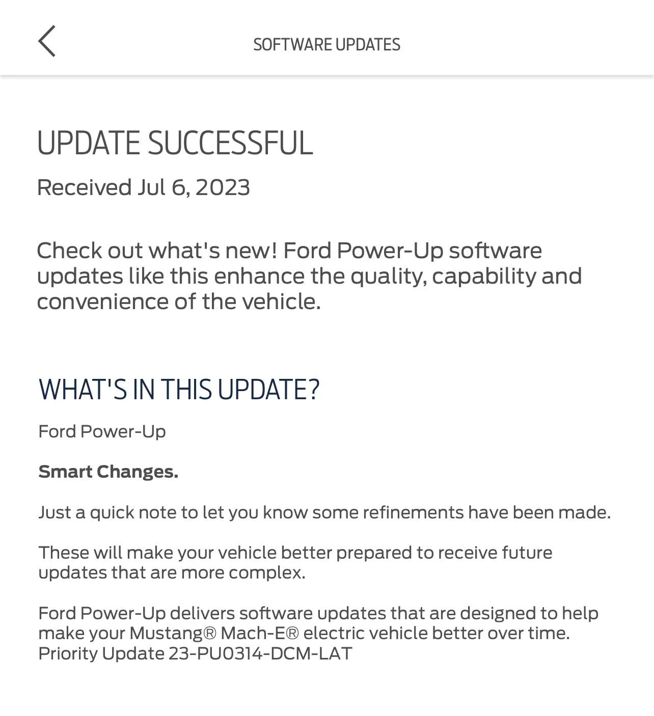 Ford Mustang Mach-E New update? 👀 IMG_2681