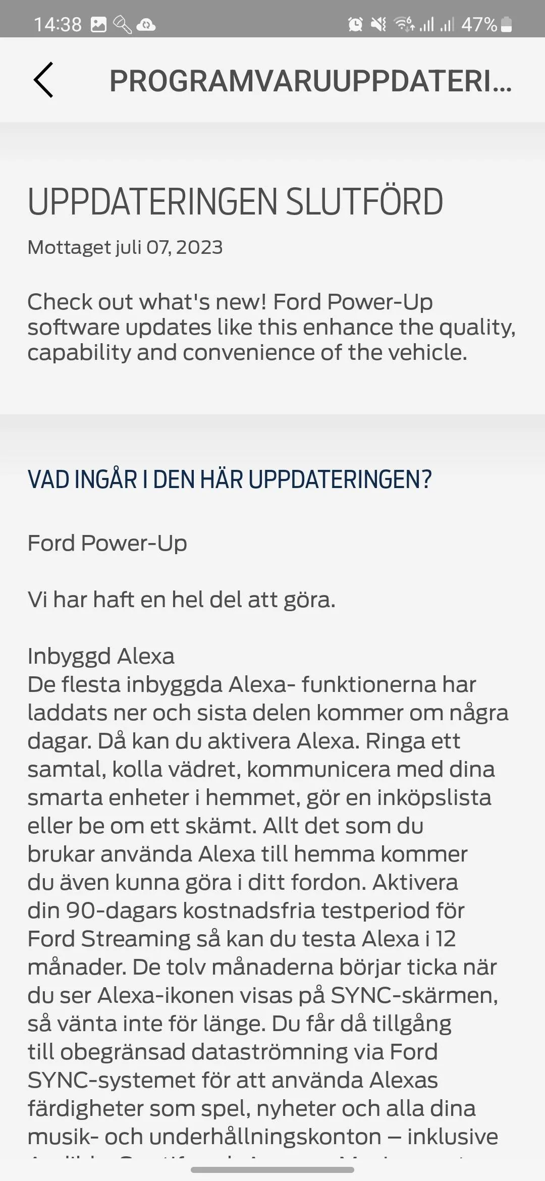 Ford Mustang Mach-E Swedish Customers Screenshot_20230707_143849_FordPass