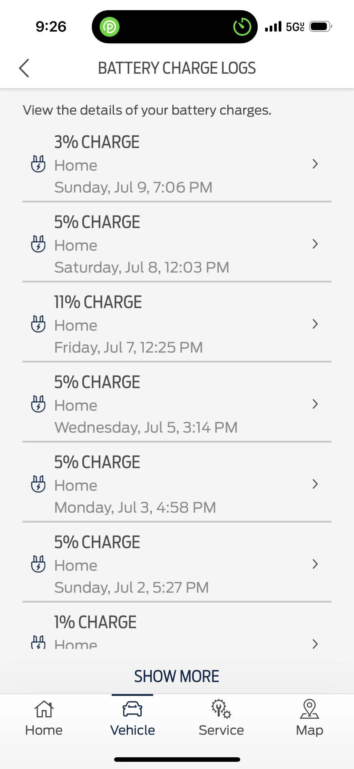 Ford Mustang Mach-E Wallbox Pulsar Plus not showing on charging log on Ford Pass IMG_1897